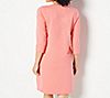 Denim & Co. Petite French Terry 3/4-Sleeve Dress, 1 of 2
