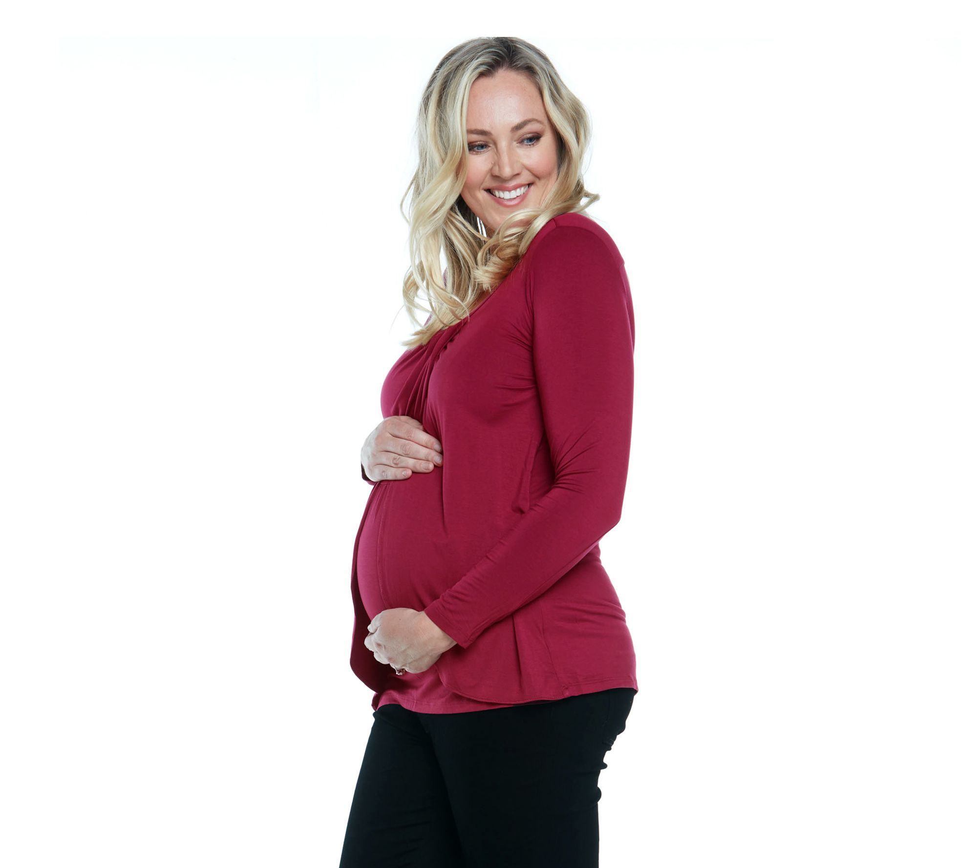 Blooming Women Maternity Nursing Petal-Front Top