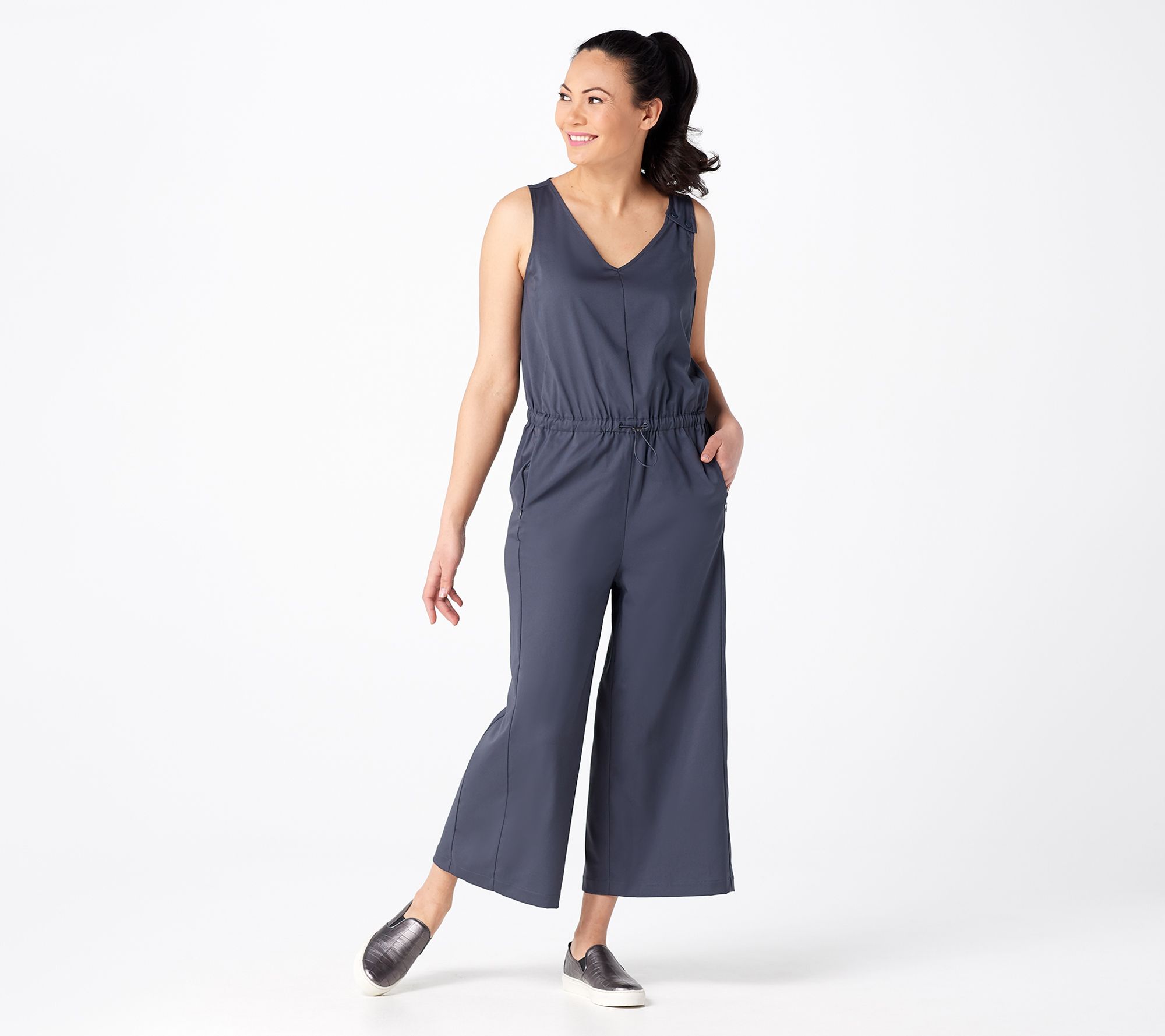 Crop store jumpsuit petite