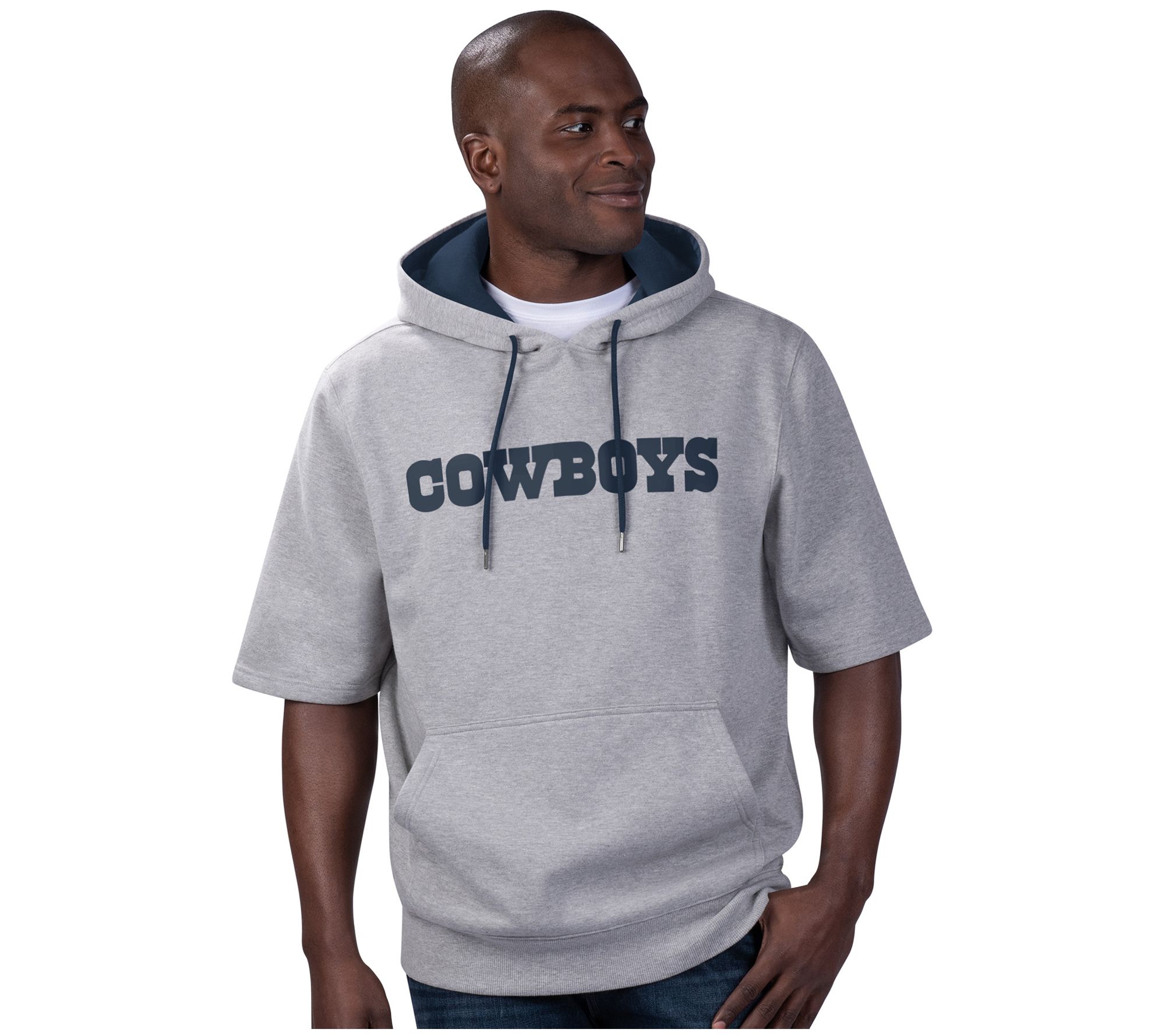 NFL Dallas Men's Short Sleeve Hooded Sweatshirt 