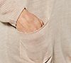 Denim & Co. Petite V-Neck Drop-Shoulder Long-Sleeve Pocketed Tunic, 2 of 6
