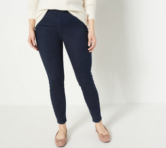 Denim & Co. Cozy Touch Denim Tall Pull-On Jeggings - A465994