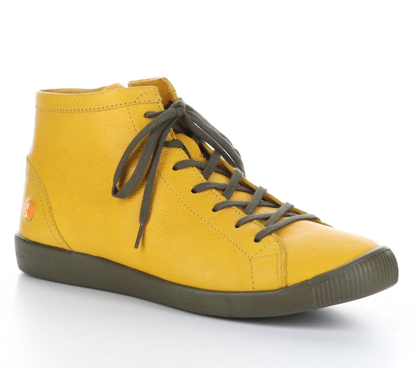 Softino's Lace Up Leather Fashion Sneakers - Ibi