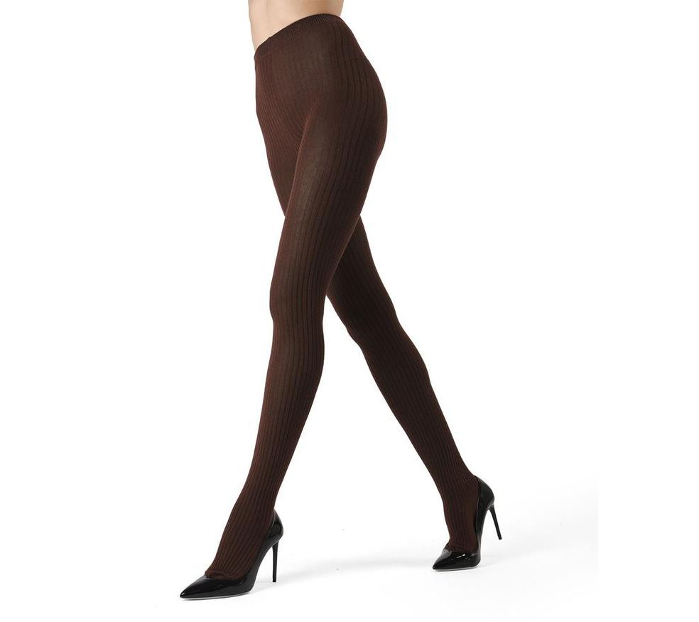 Memoi Boston Ribbed Sweater Tights