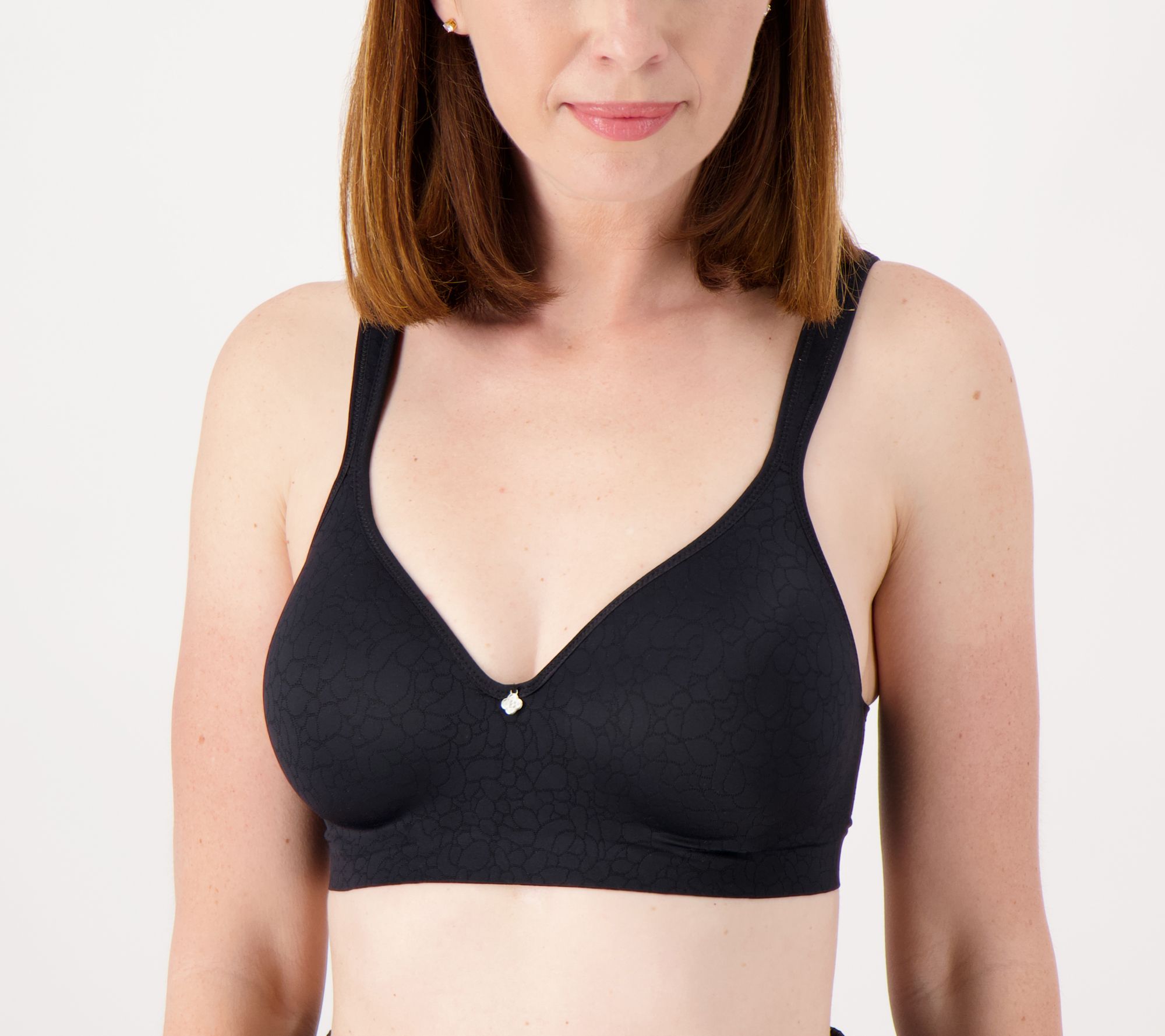 As Is Breezies Smoothing Seam Free Contour Wirefree Bra 