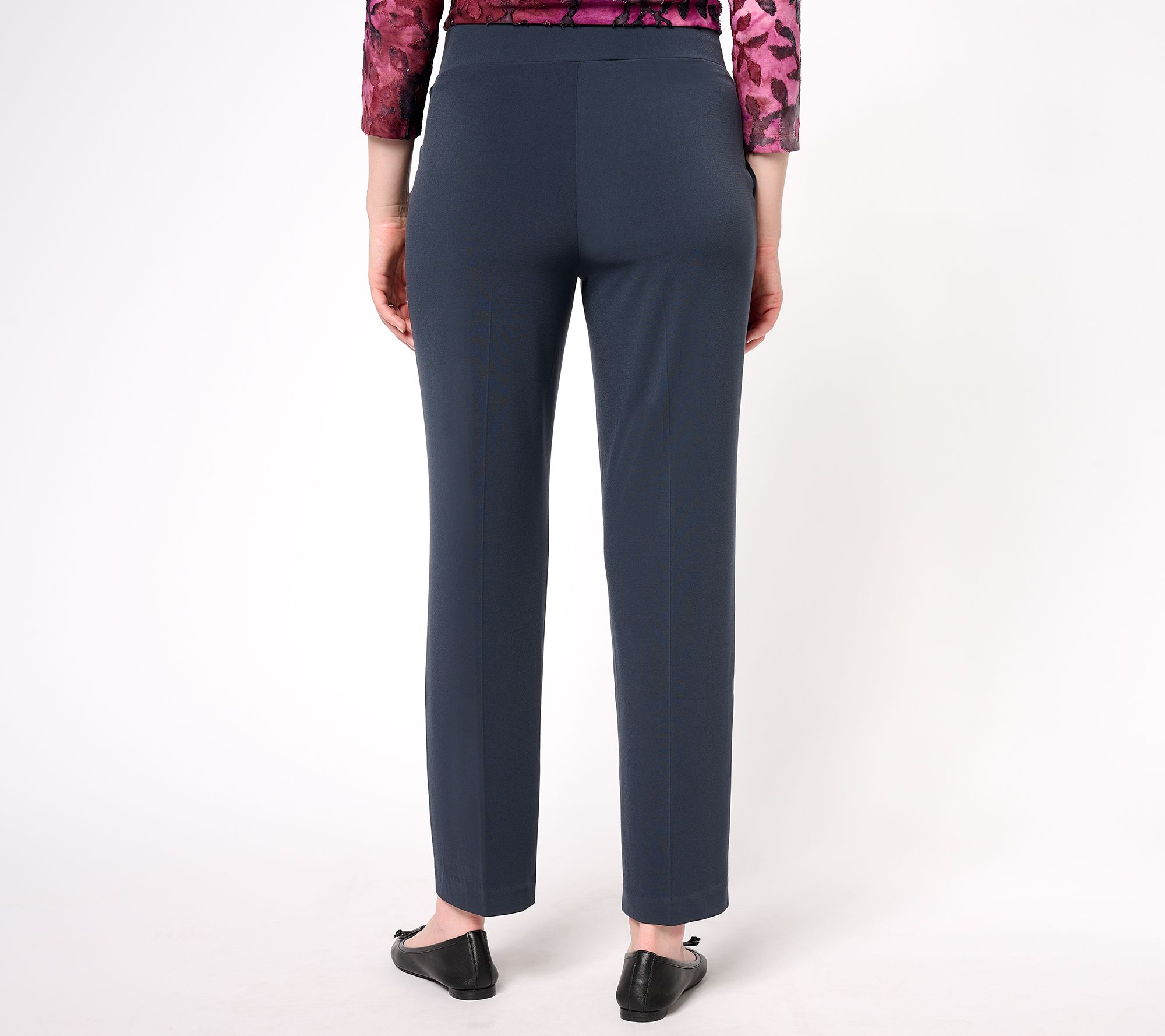 Susan Graver Weekend Premium Stretch Ava Slim Ankle Pants on QVC 