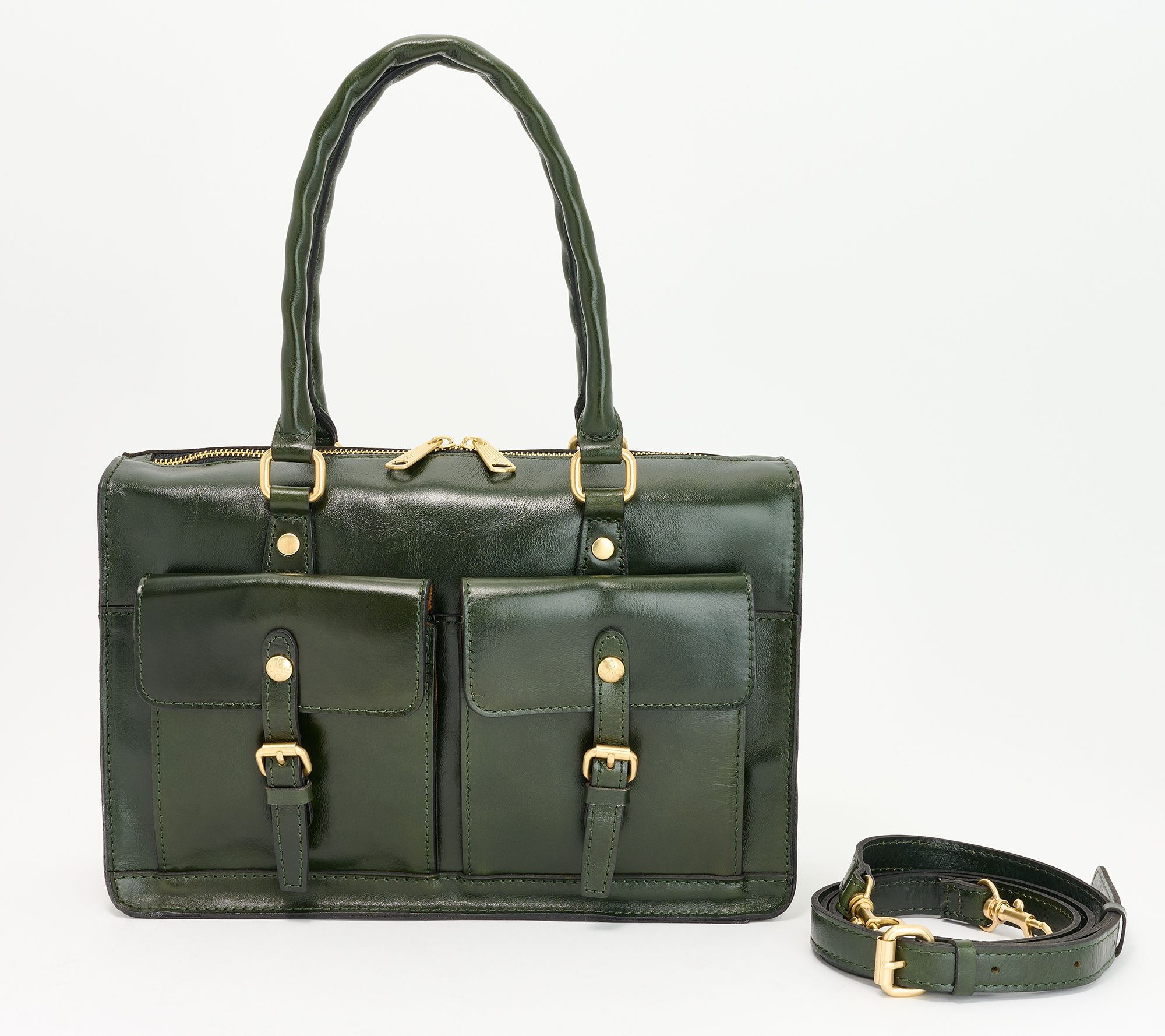 Patricia Nash Morina Leather Satchel - QVC.com