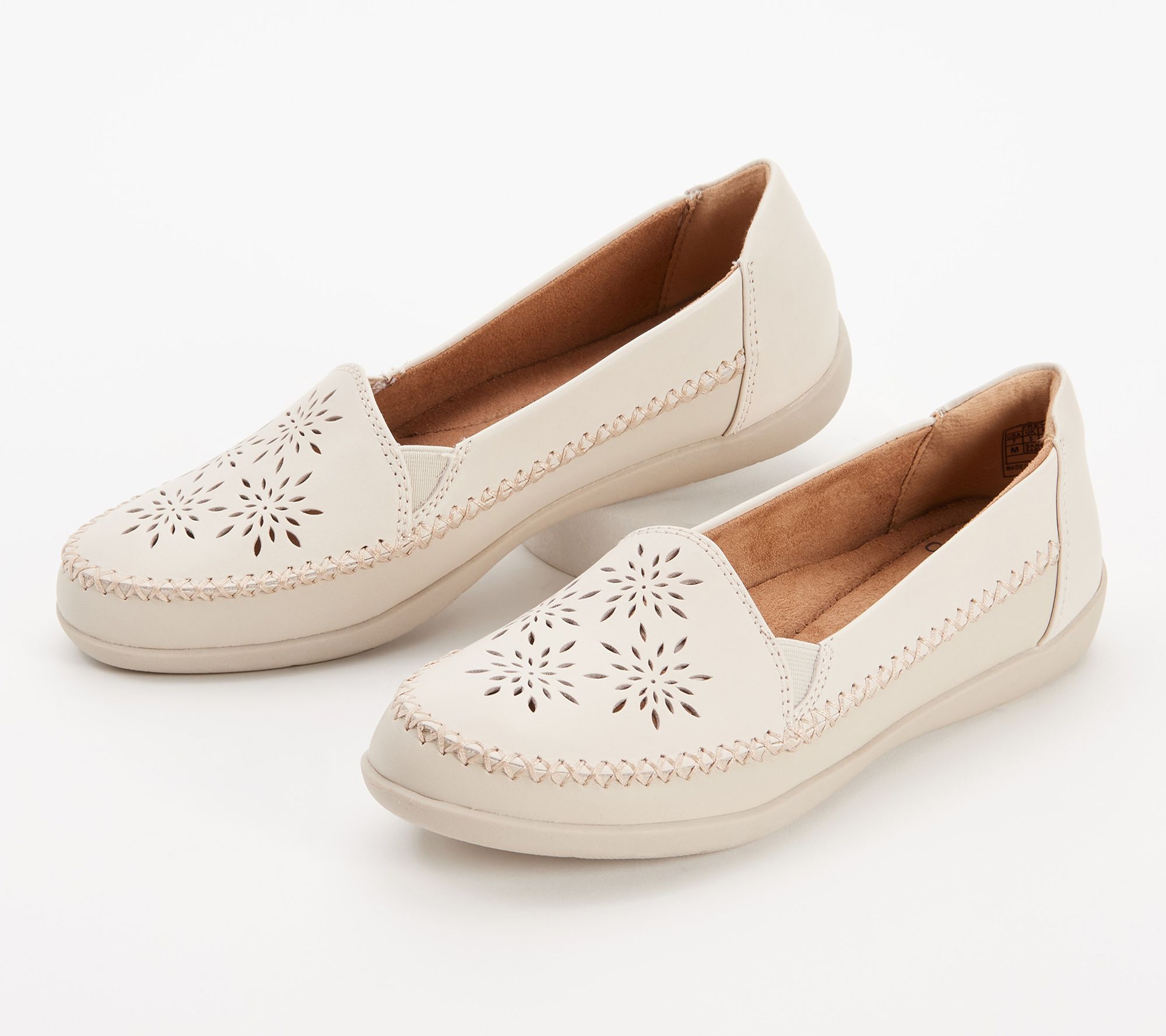 As Is Earth Origins Leather Whipstitch Slip Ons Freya