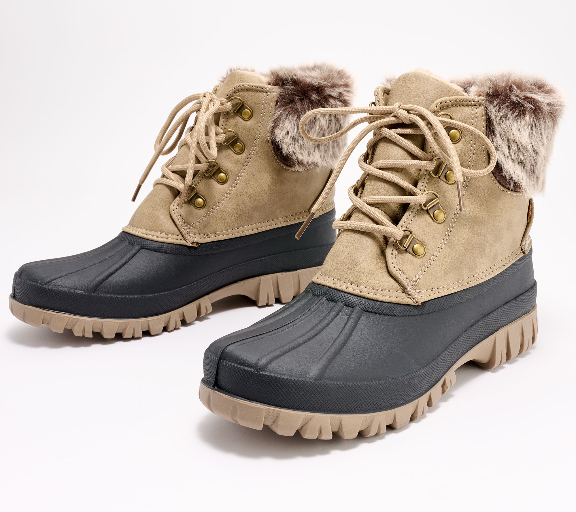Lamo Lined Lace-Up Winter Boots - Brielle