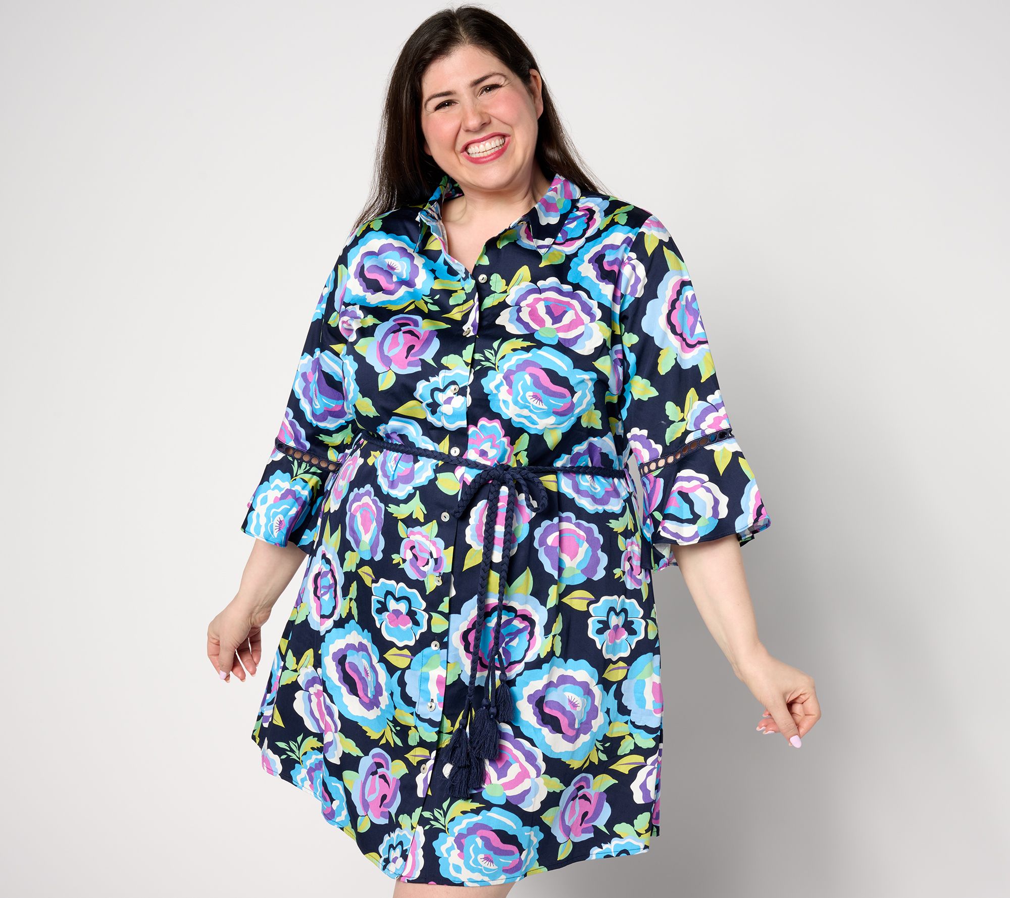 Studio Park x Leah Williams Petite Garden Party Shirt Dress