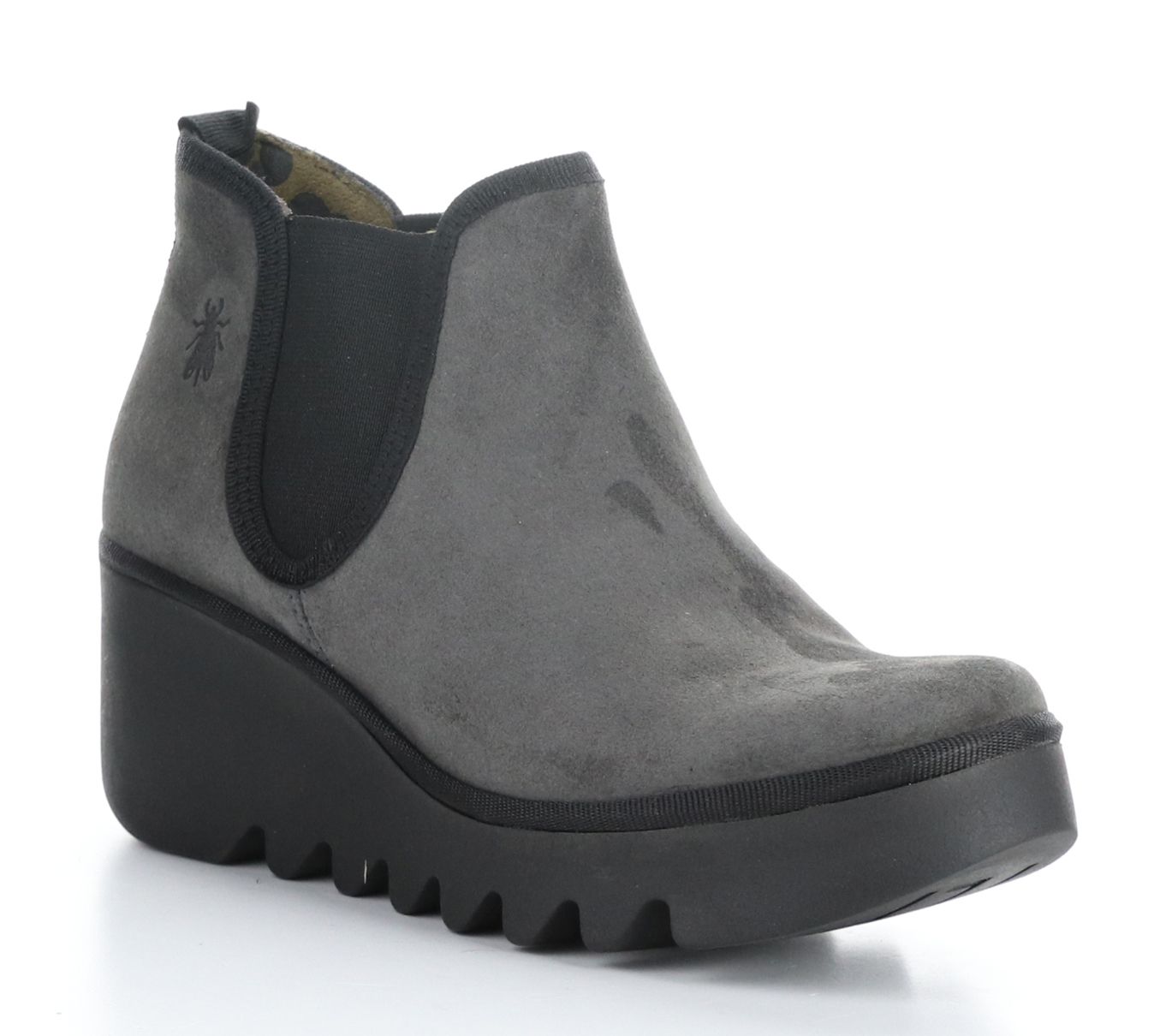 Fly London Suede Wedge Boots - Byne - QVC.com