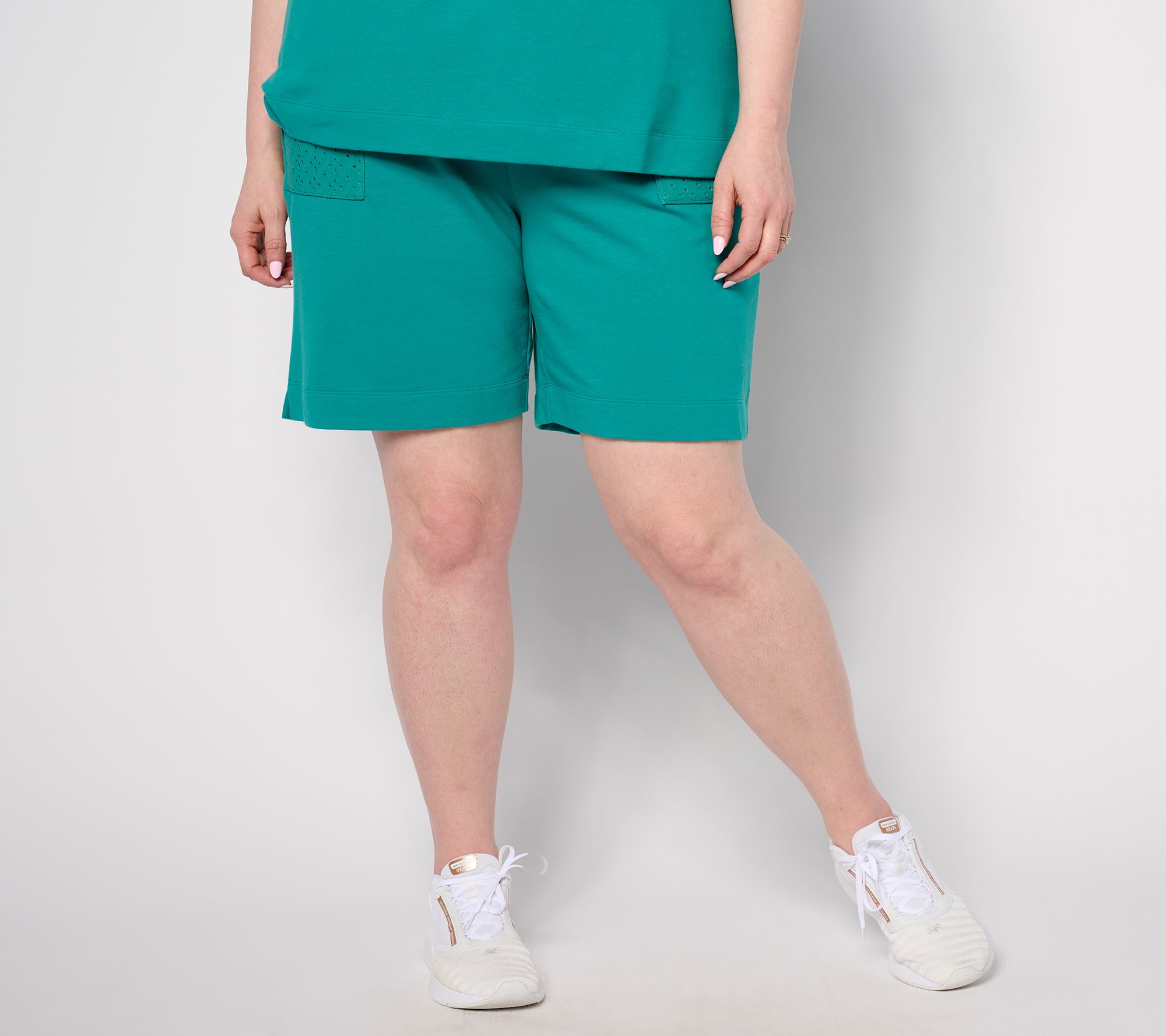 Sport Savvy Eyelet Pocket Pull-On Shorts
