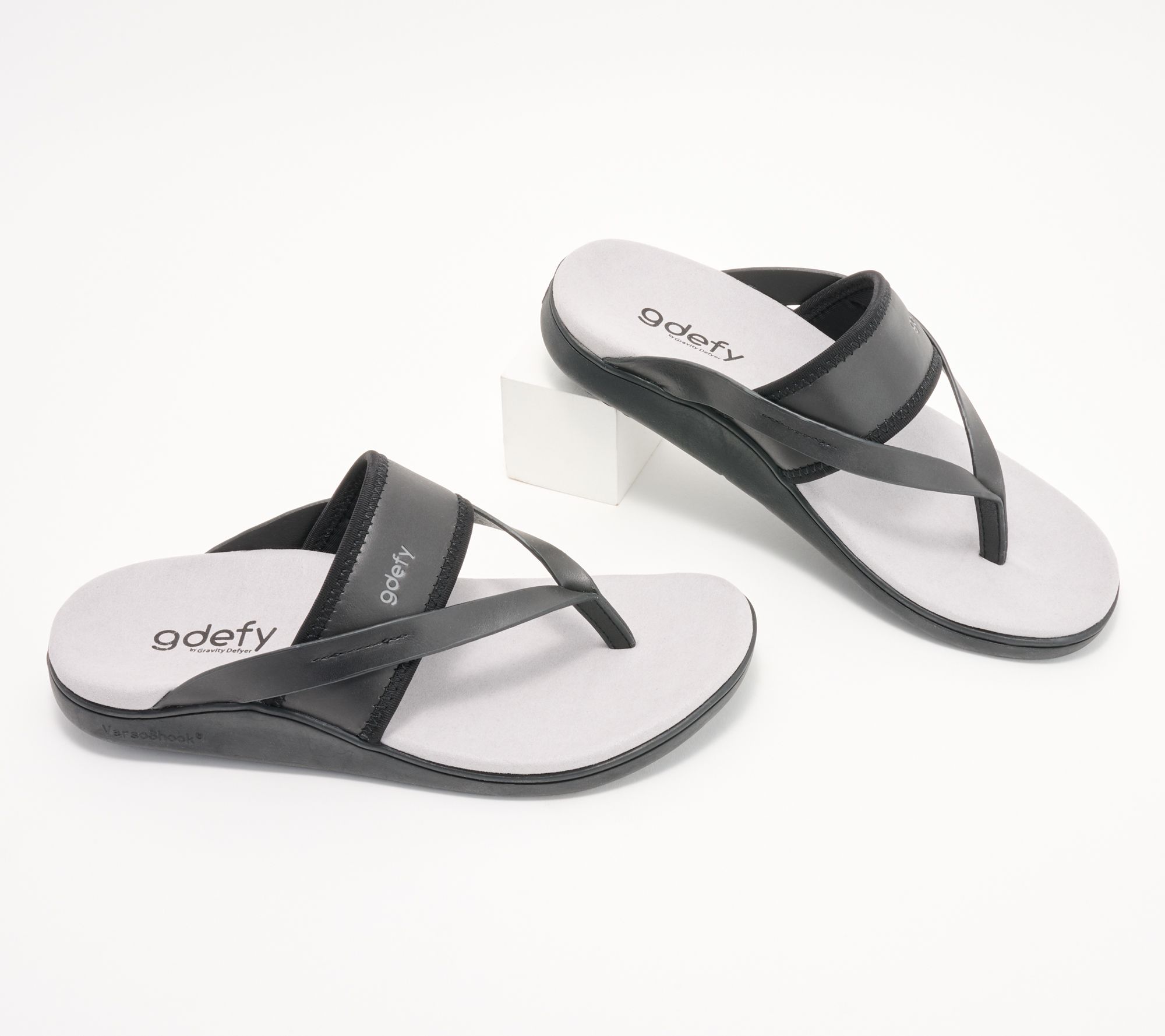 "As Is" GDEFY VersoShock Orthotic Thong Sandals- Gimor