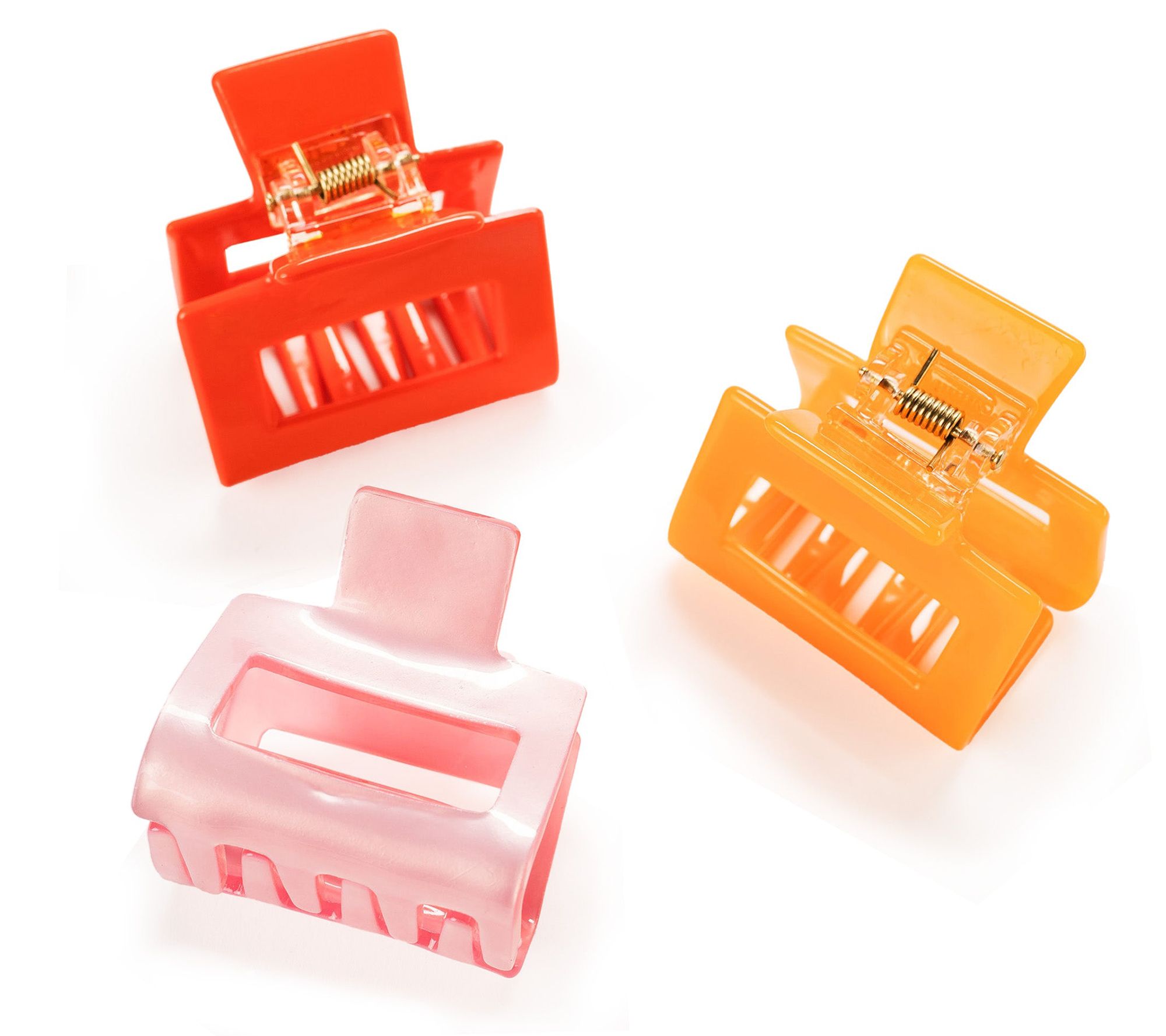 Violet & Brooks Acetate Marble Mini Hair Claw Clip Trio