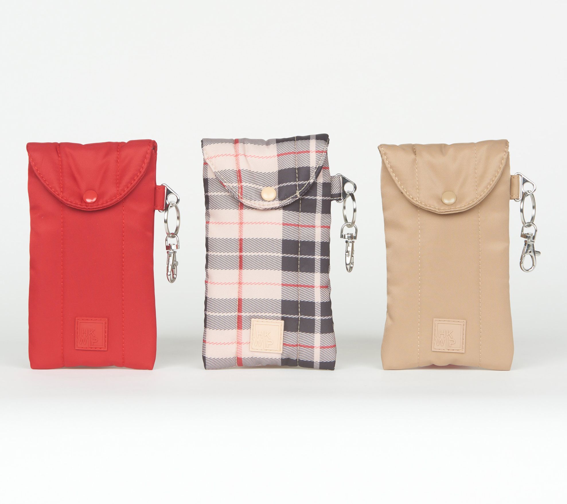 IHKWIP Set of 3 Soft Lined Clarity Glasses Case