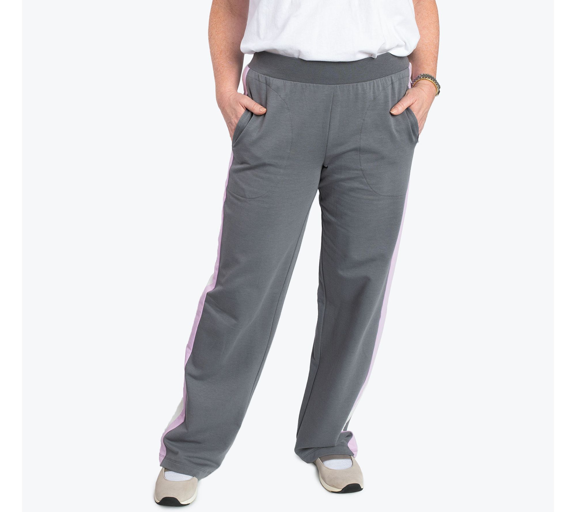 Lug Lounge French Terry Straight-Leg Pants - Galley