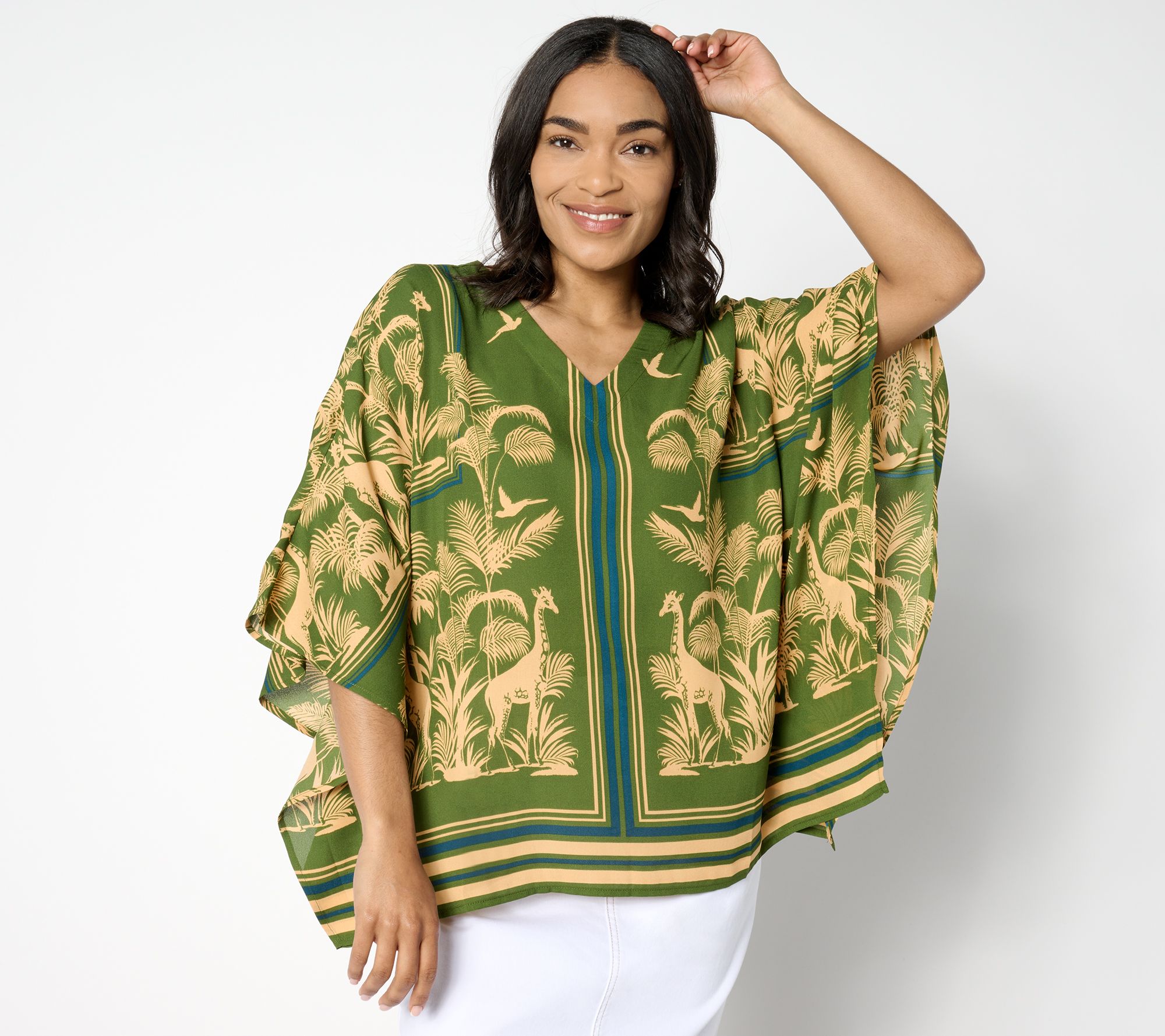 "As Is" Belle by Kim Gravel Safari Soiree Poncho