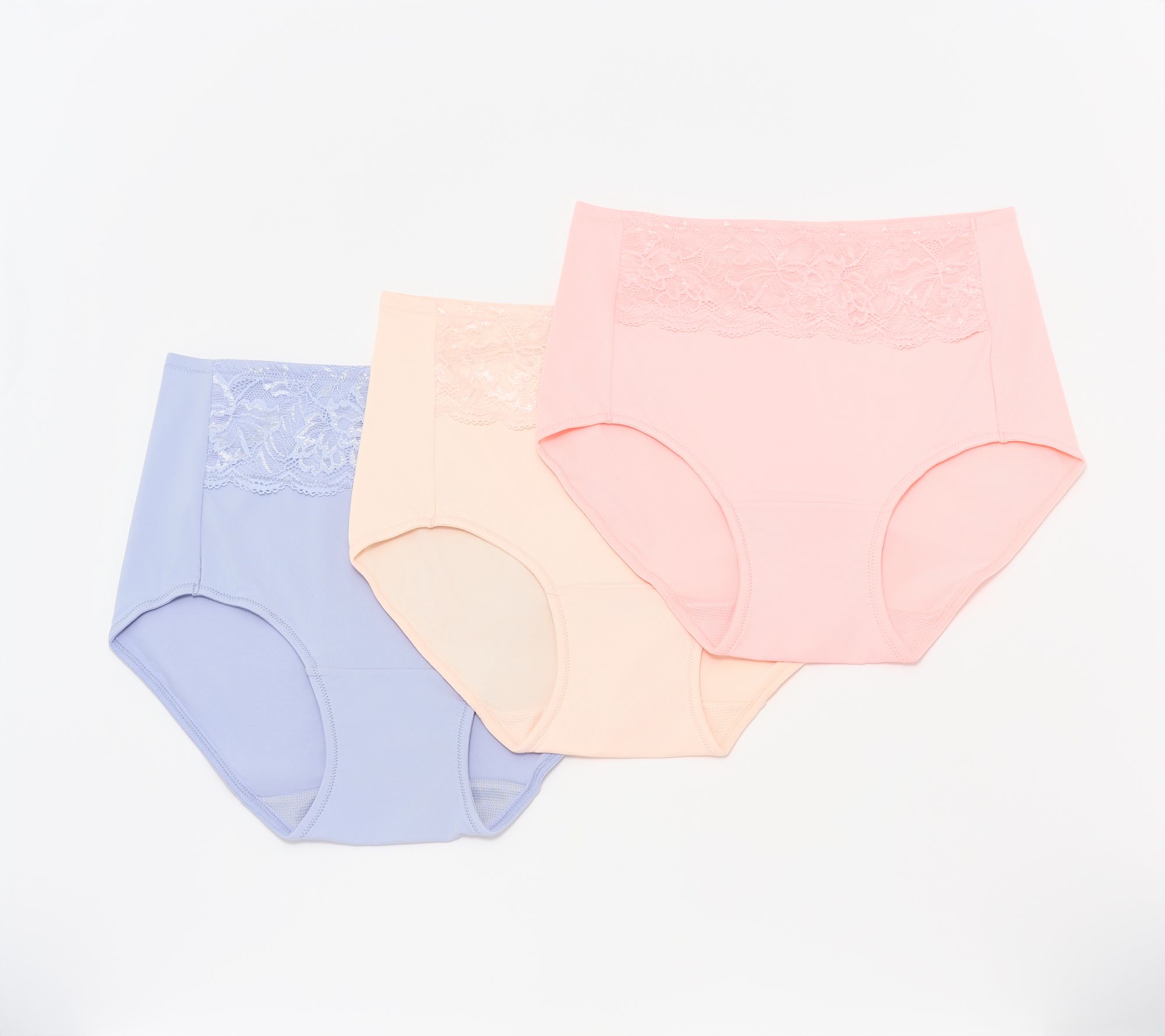 Breezies Natural Curves Full Brief Panty Set of 3