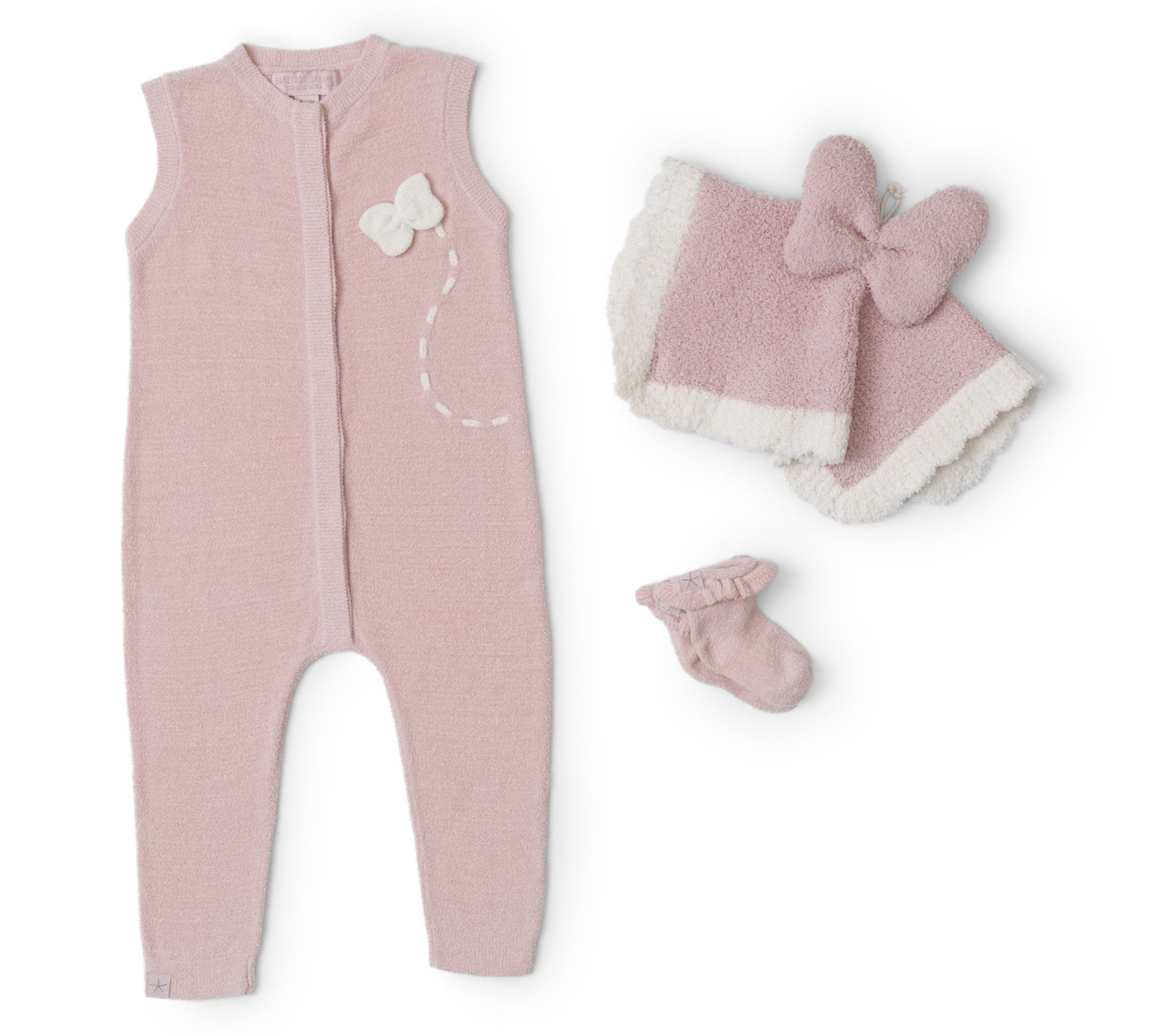 Barefoot Dreams CozyChic Ultra Lite Baby Butterfly Onesie Set