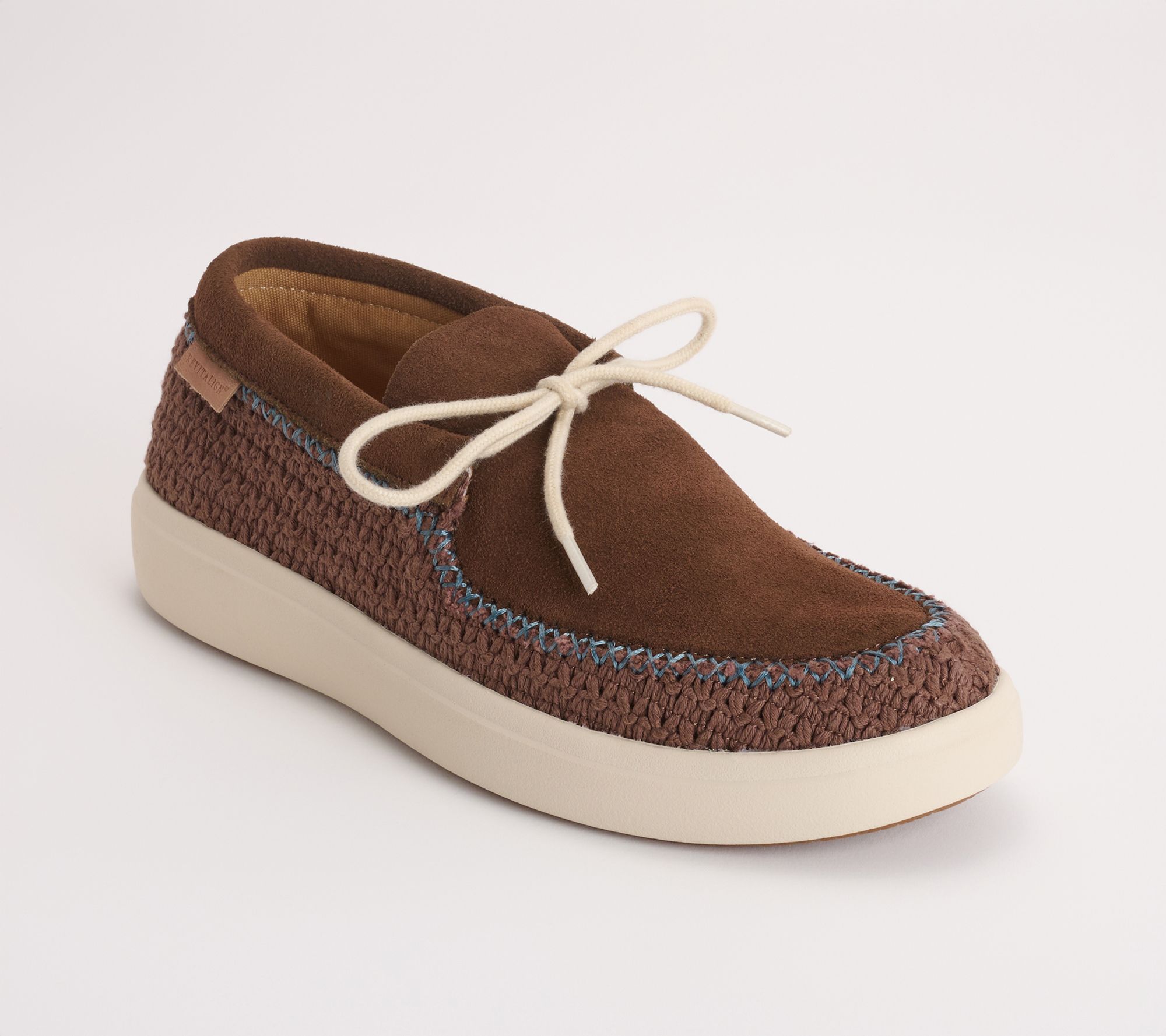 Revitalign Orthotic Suede and Woven Slip-Ons Montauk Surf