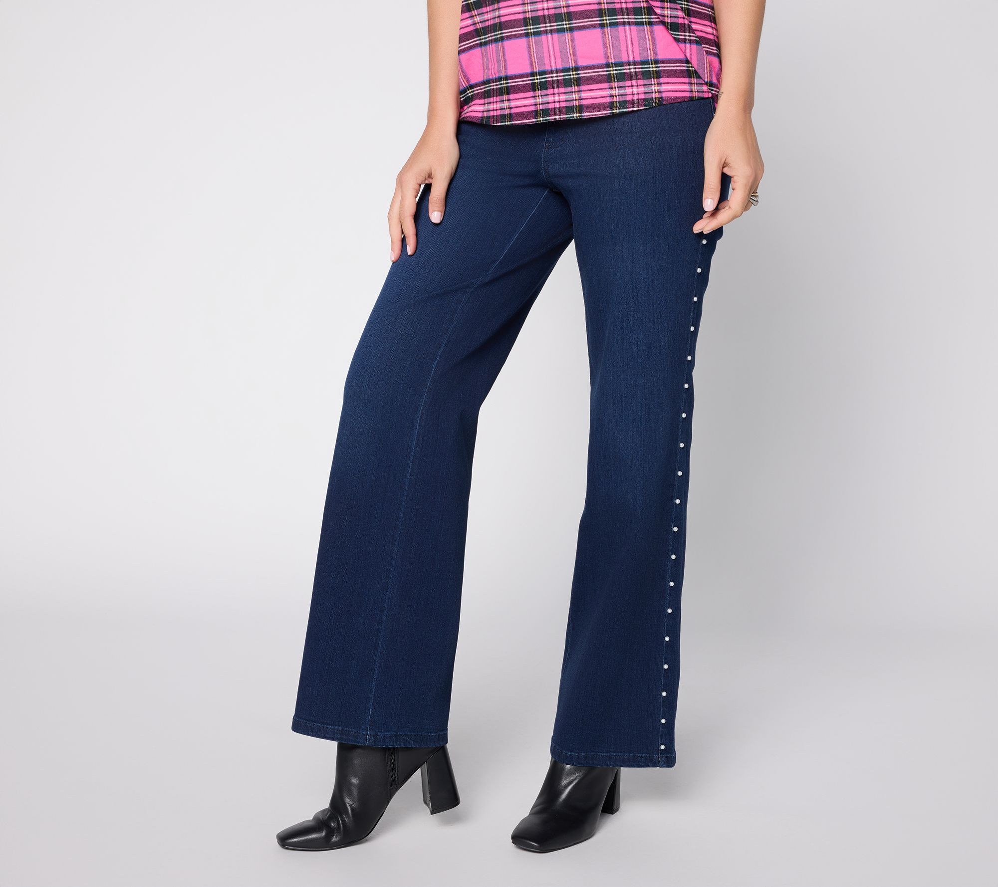 Belle by Kim Gravel Petite TripleLuxe Denim Pearl Jean
