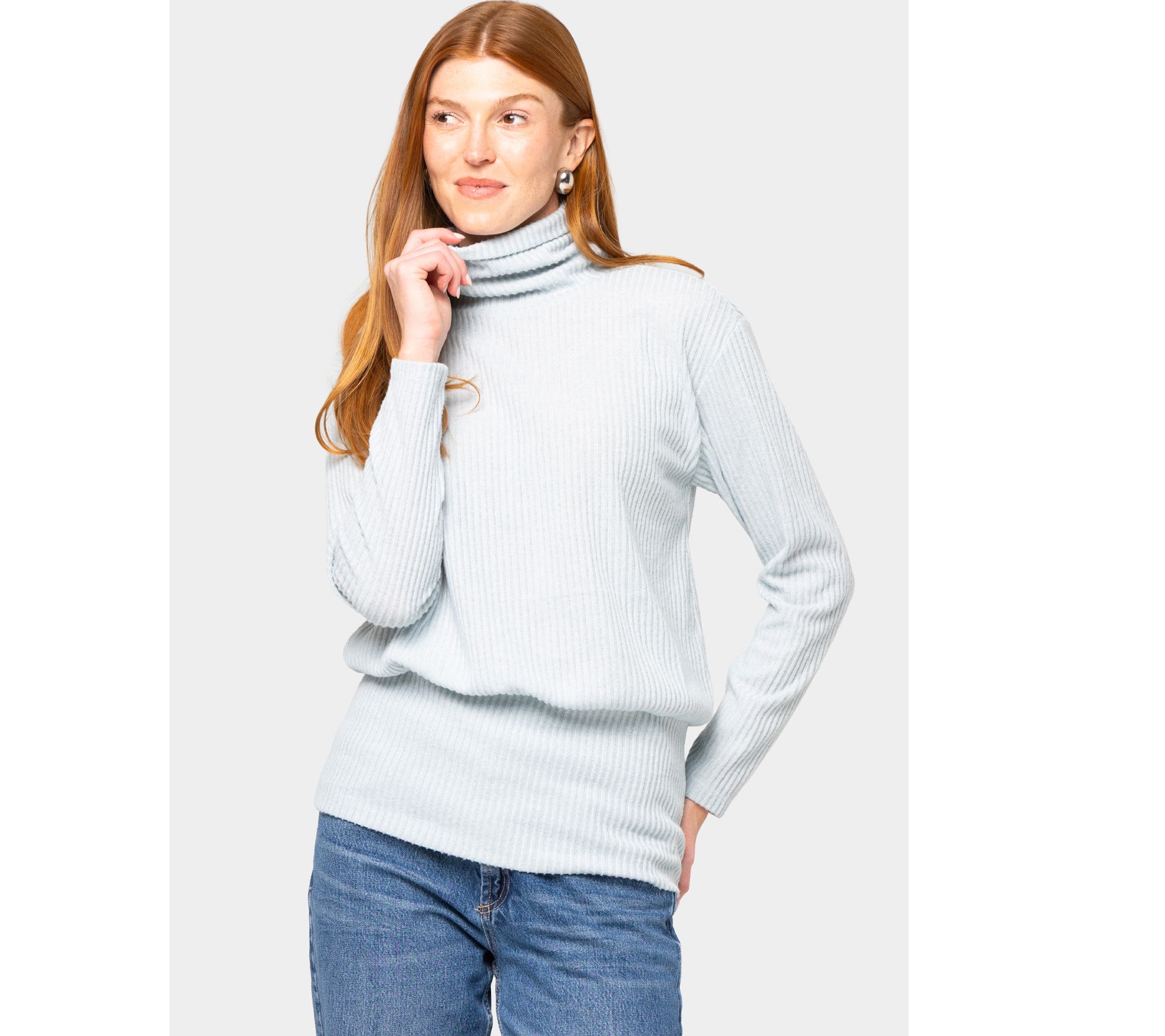 Peace Love World Rib Comfy Turtleneck