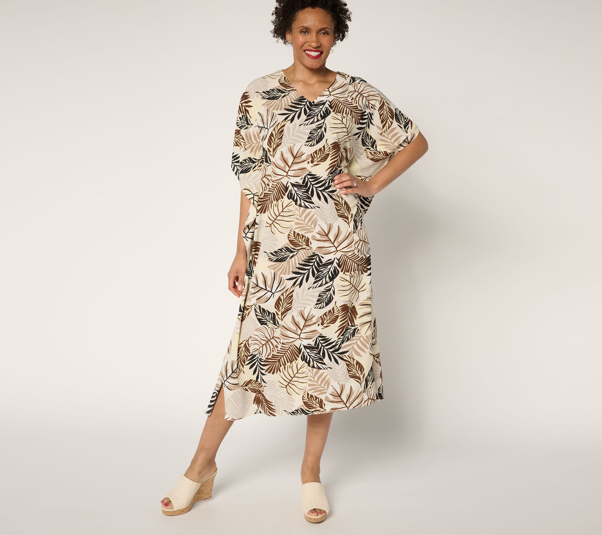 "As Is" Brandis Dress Out Loud Petite Cheat the Heat Island Caftan