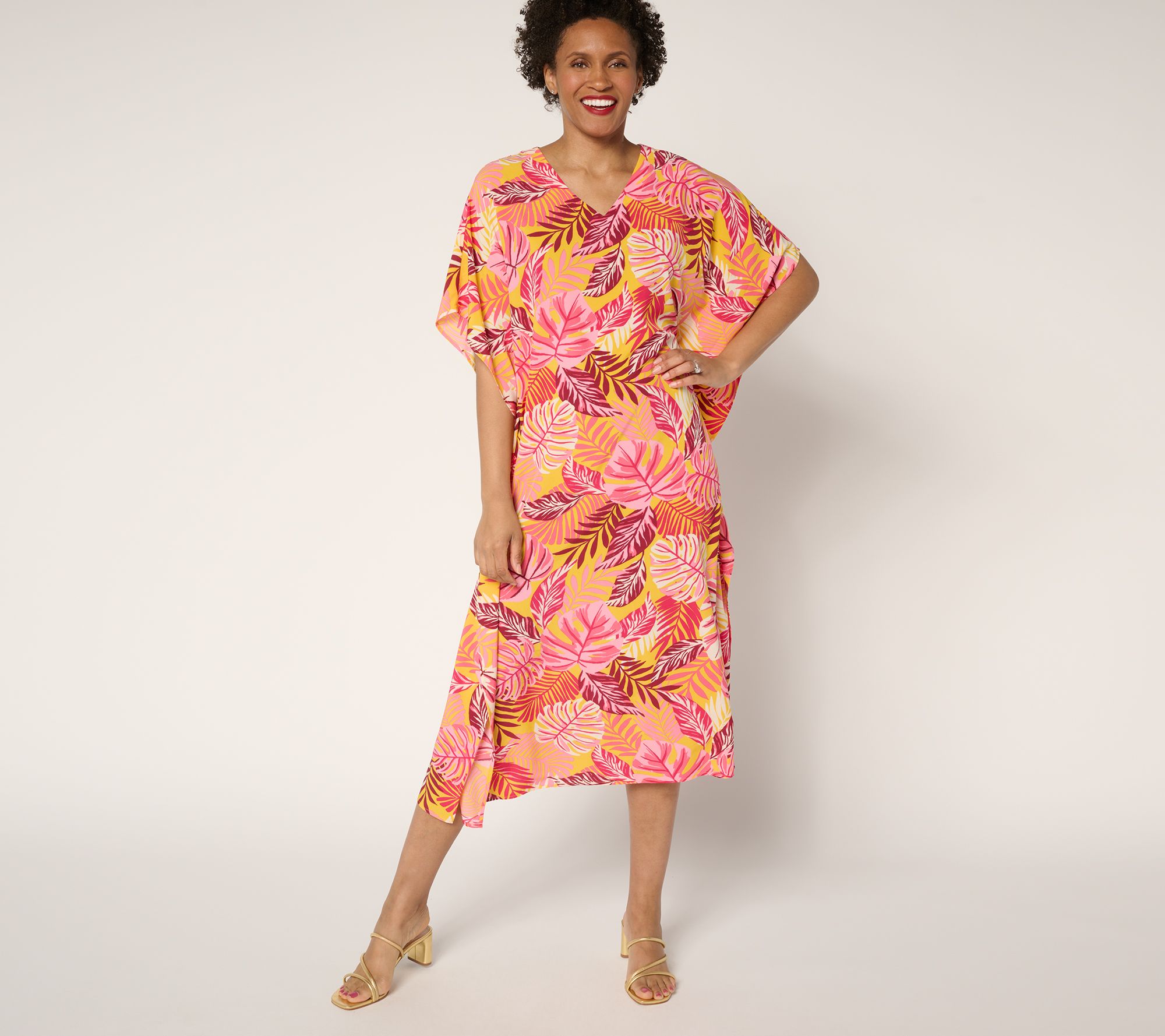 "As Is" Brandis Dress Out Loud Petite Cheat the Heat Island Caftan