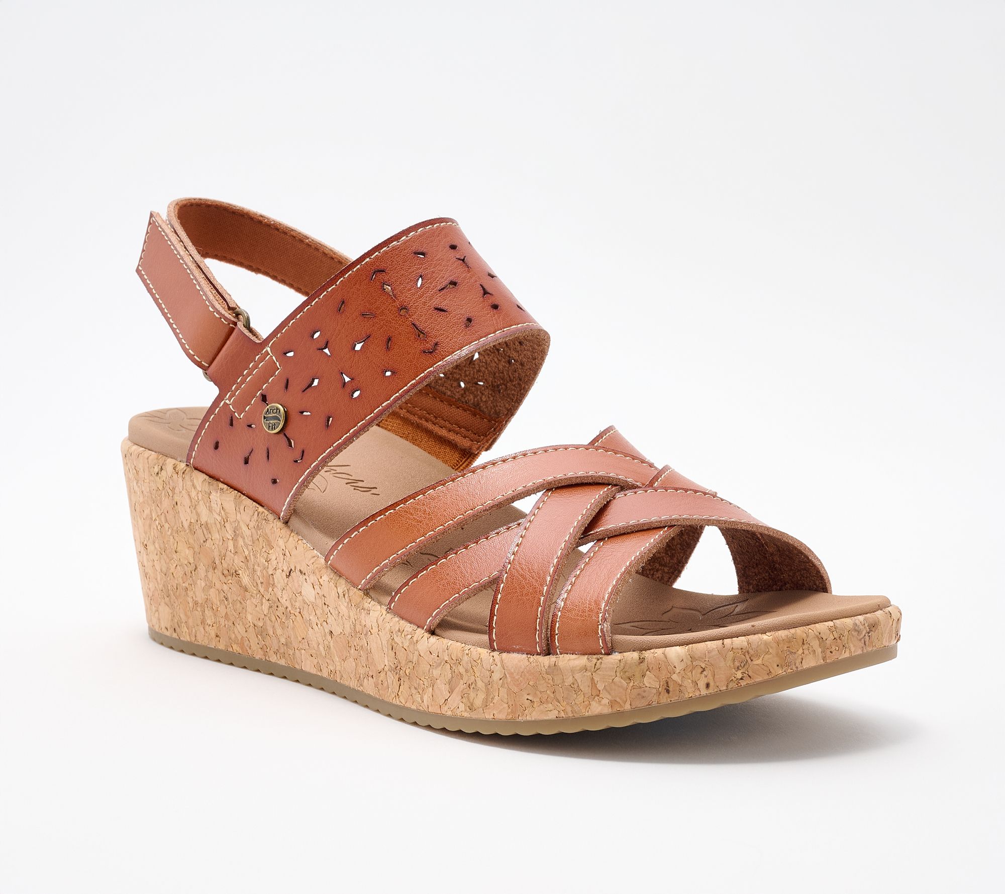  Skechers Arch Fit Beverlee 2.0 Vegan Wedges - Natural Era - A717994