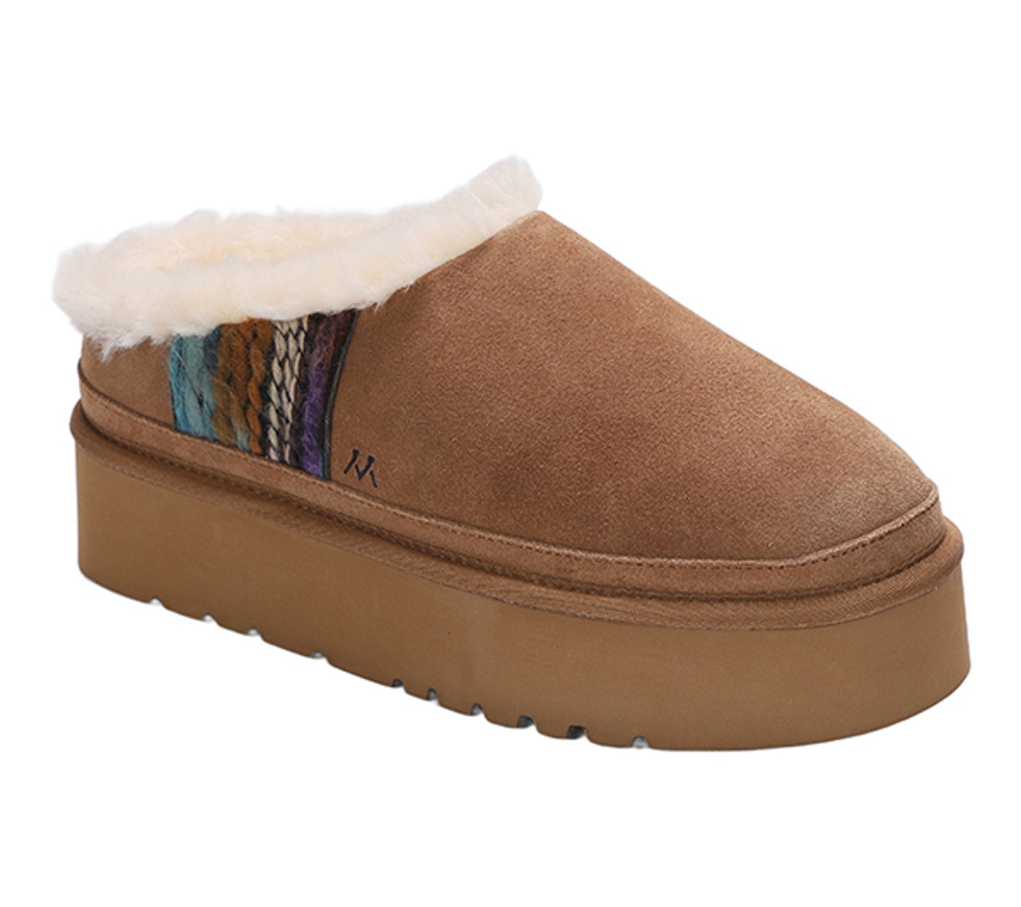 Mykos Premium Suede Platform Slippers - Jane
