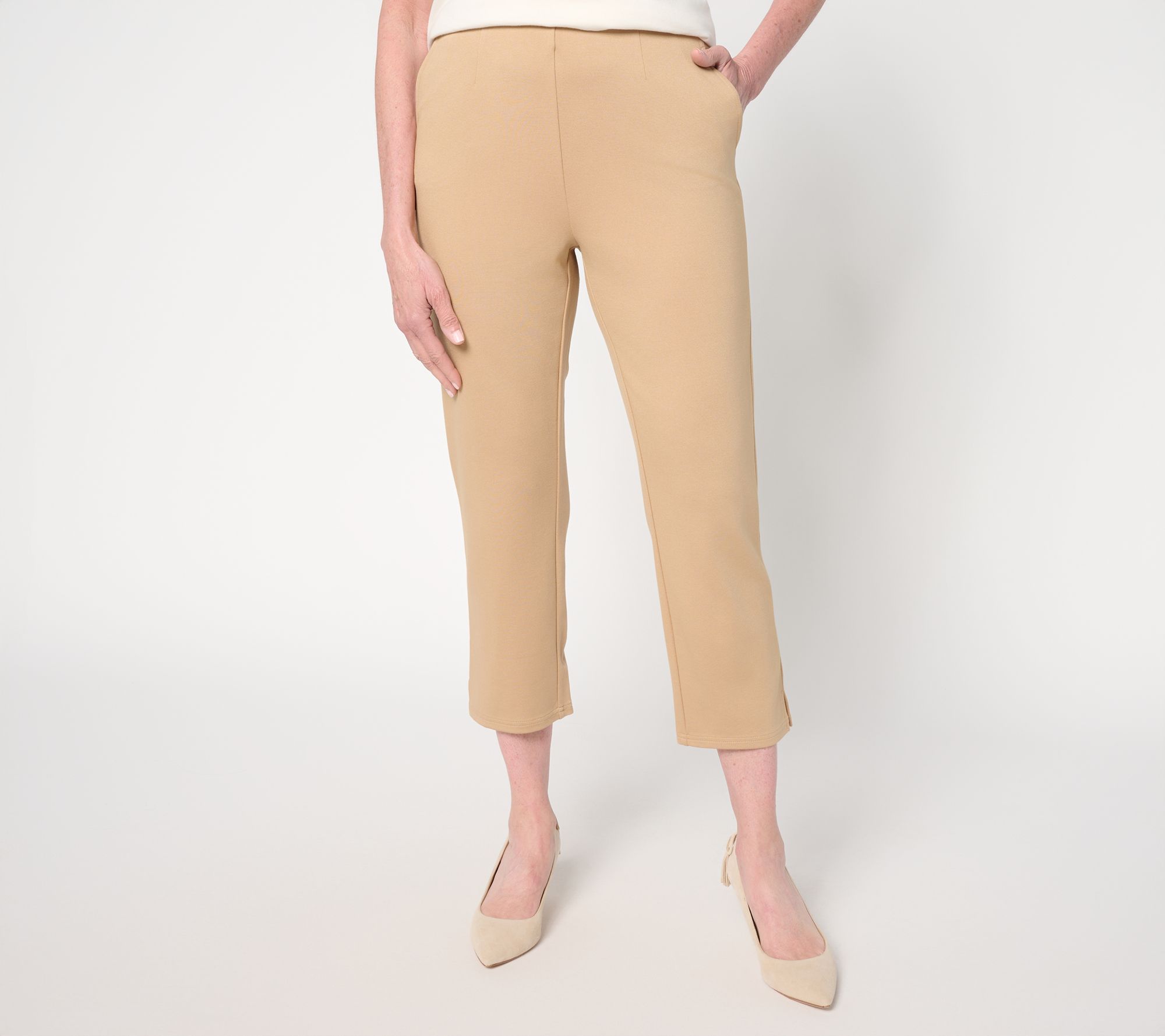 "As Is" BEAUTIFUL by Lawrence Zarian Pet Pull On Cropped Pant