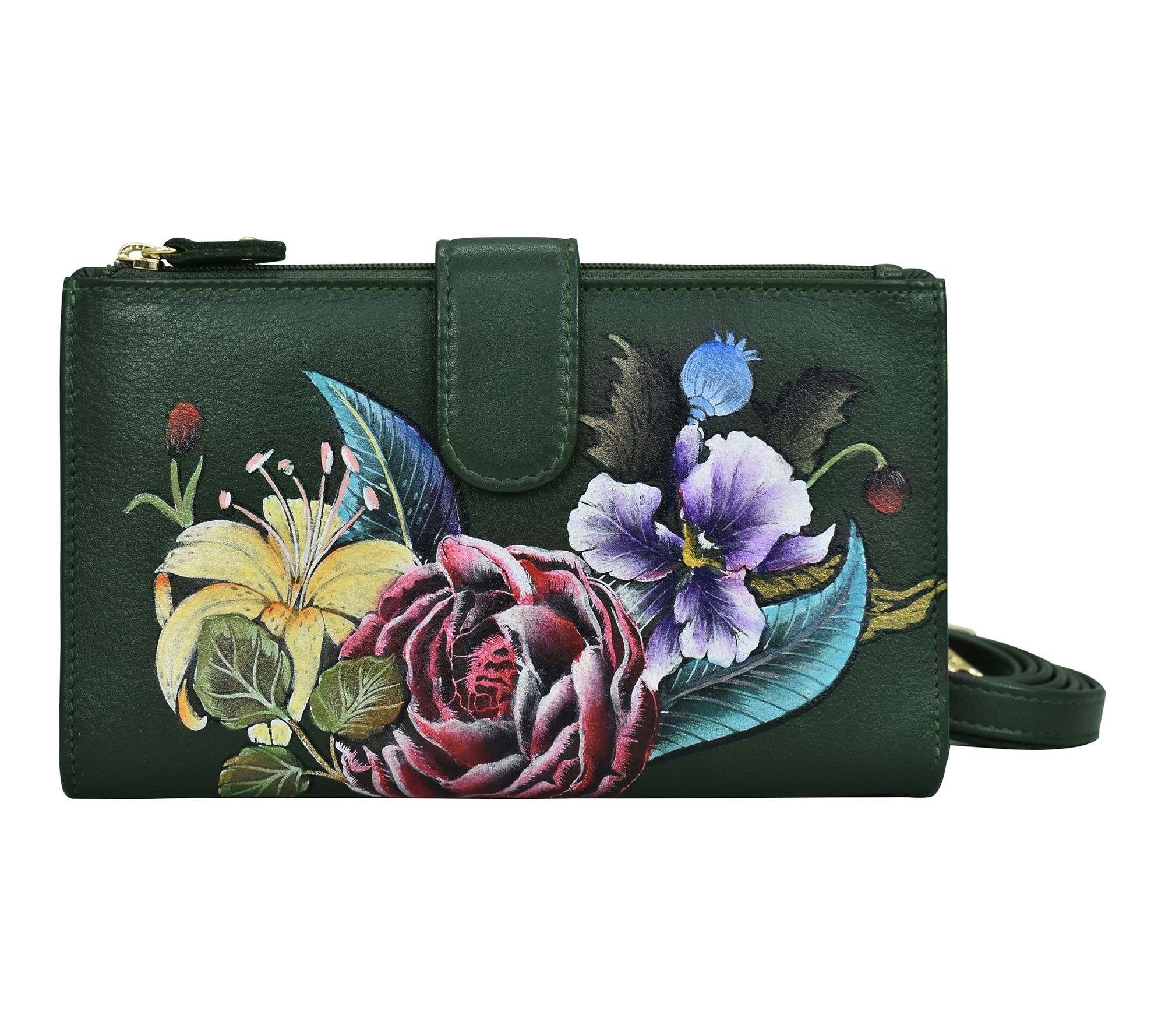 Anushcka Painted Leather Cell Phone Case & Wall et