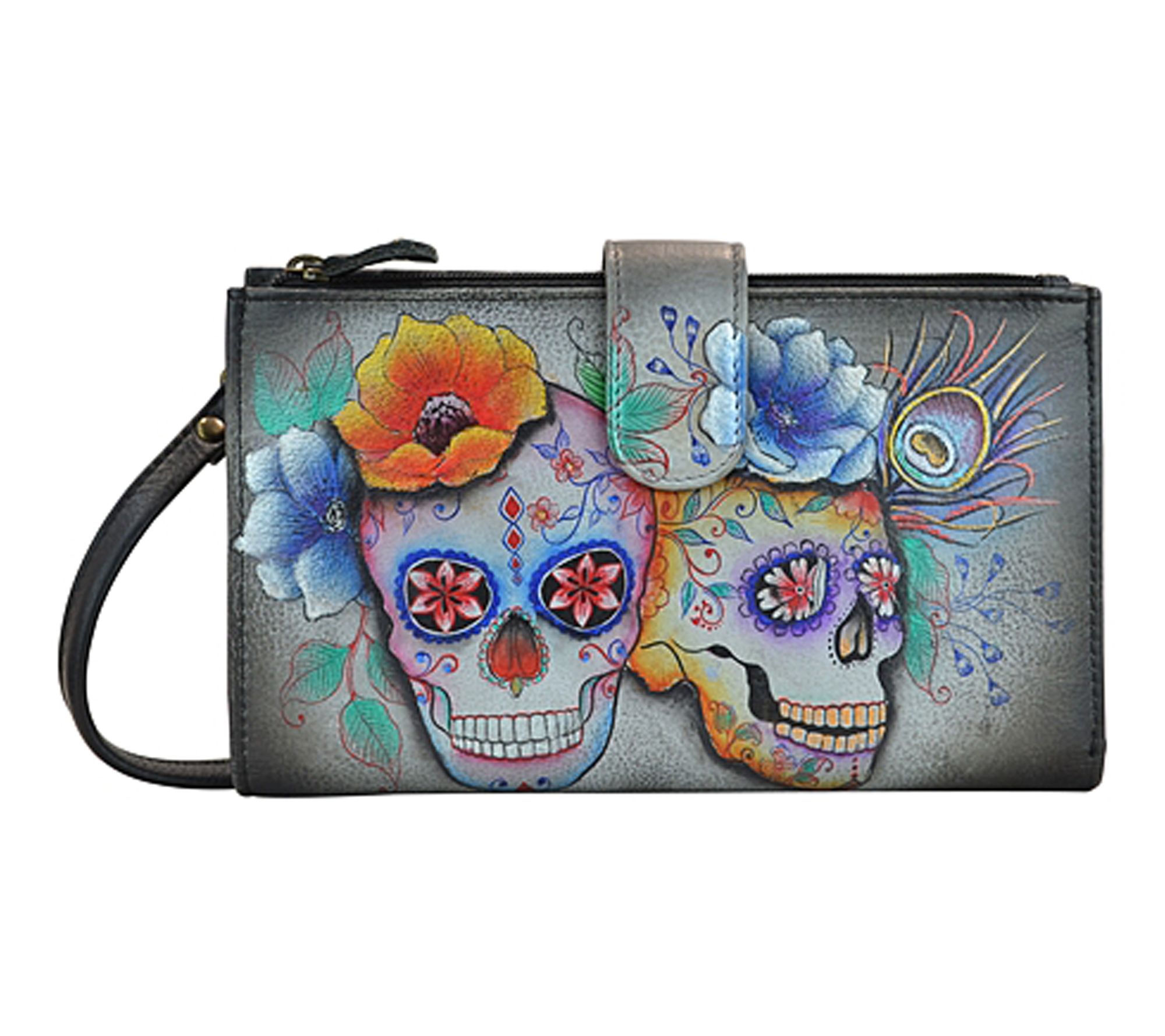 Anushcka Painted Leather Cell Phone Case & Wall et