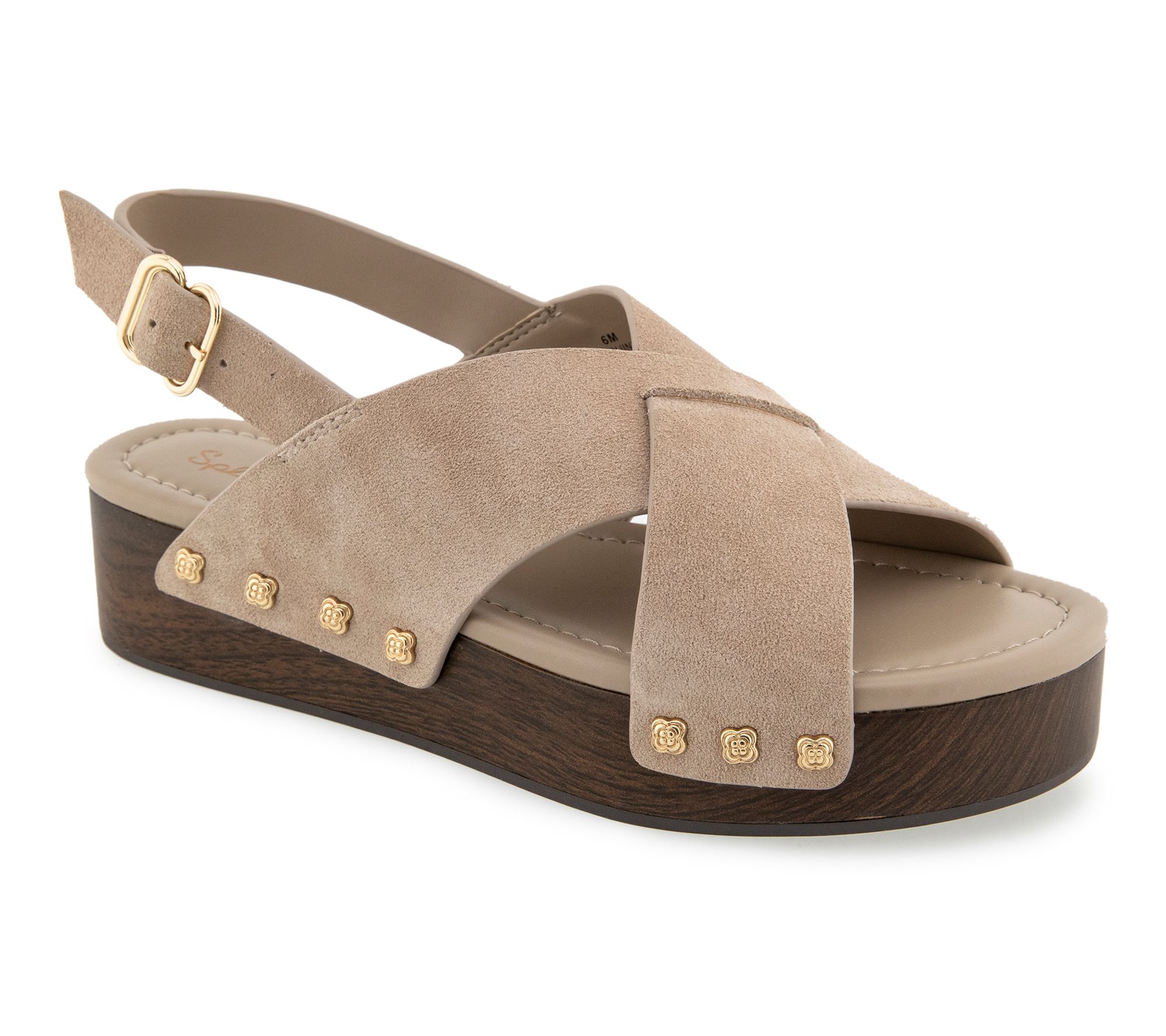 Splendid Quintana Wood Suede Sandal