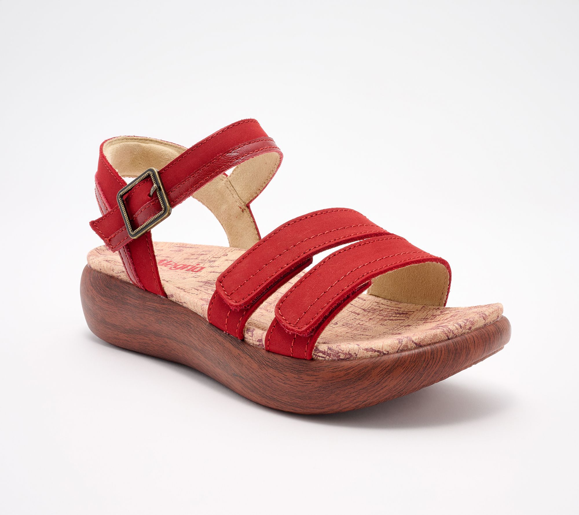 Alegria Leather Adjustable Sandals - Blinda