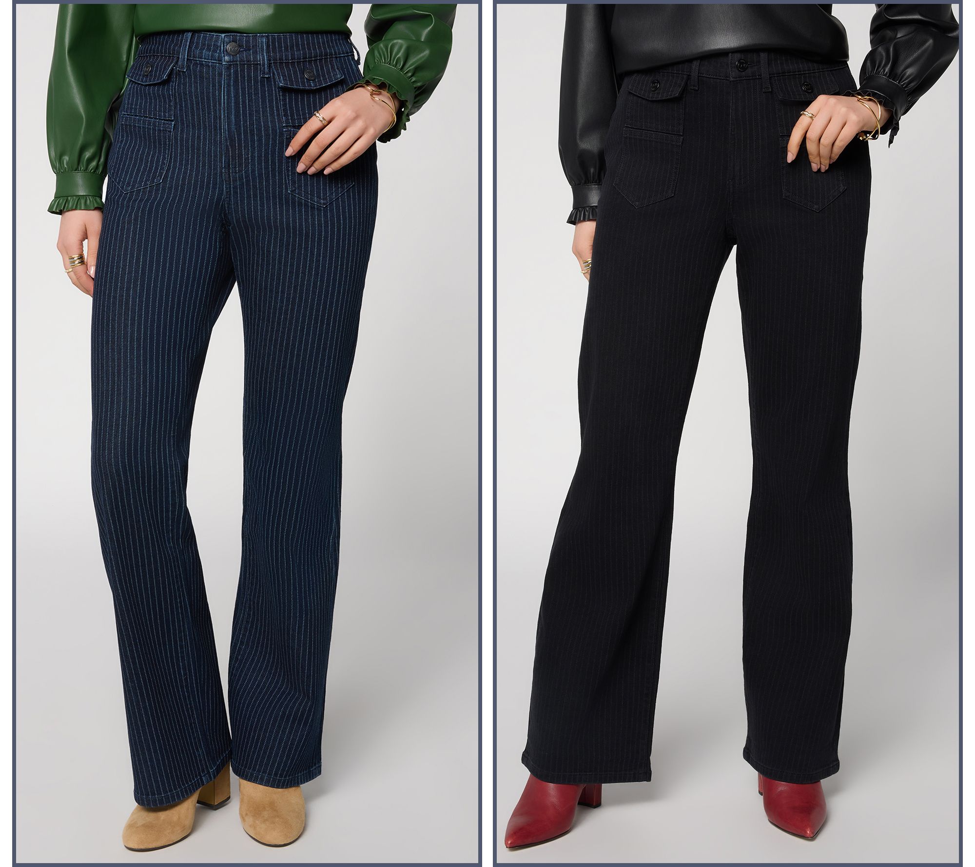 Me by Jennie Garth Laser Stripe Bootcut Jeans