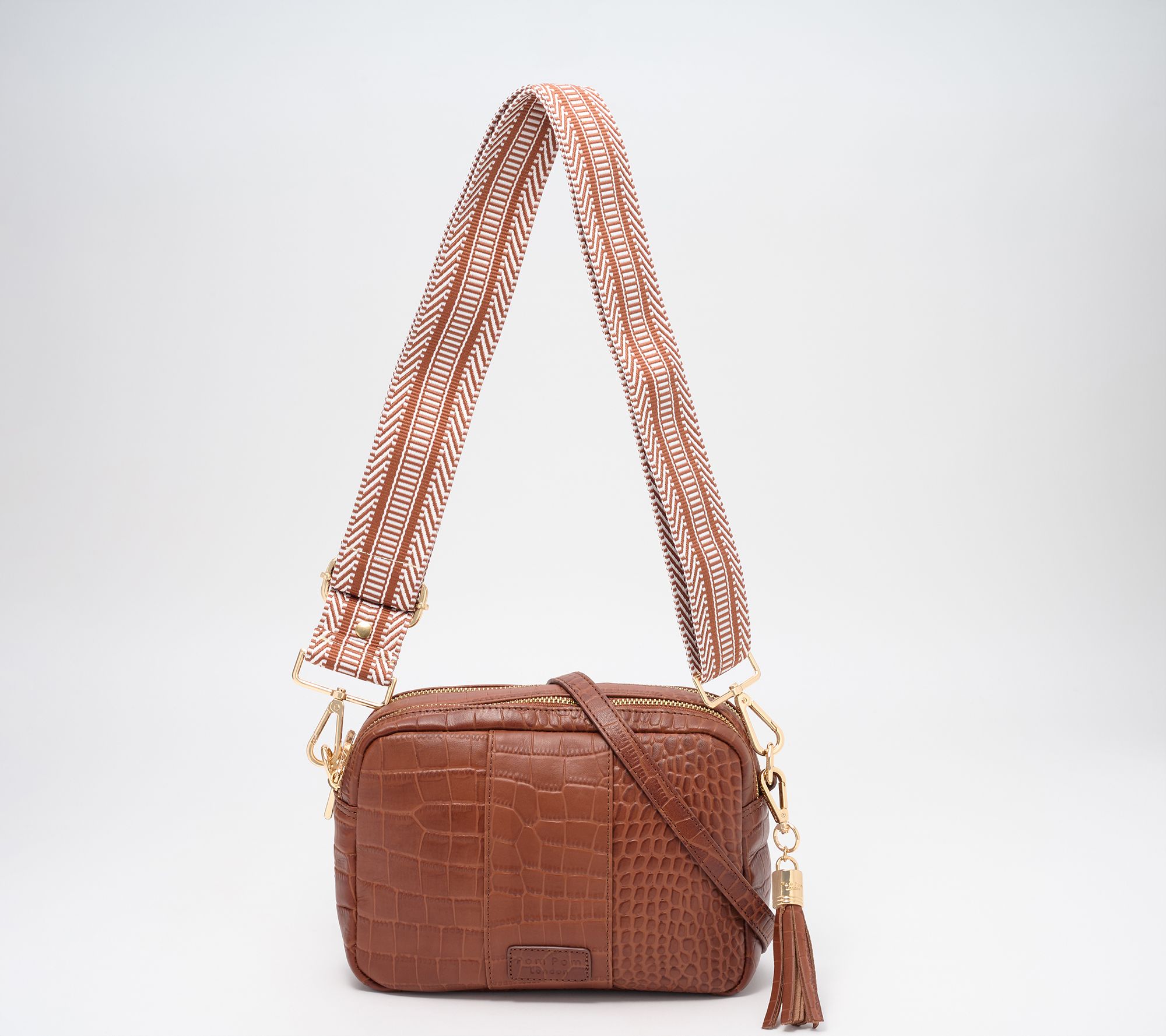  Pom Pom London City Duo Crossbody with Extra Fabric Strap