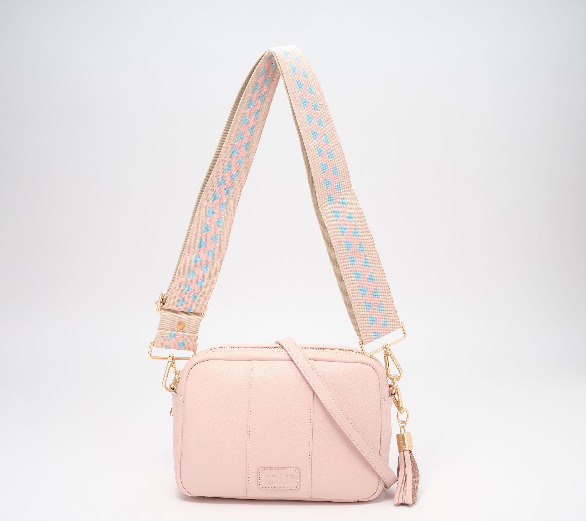 Pom Pom London City Duo Crossbody with Extra Fabric Strap