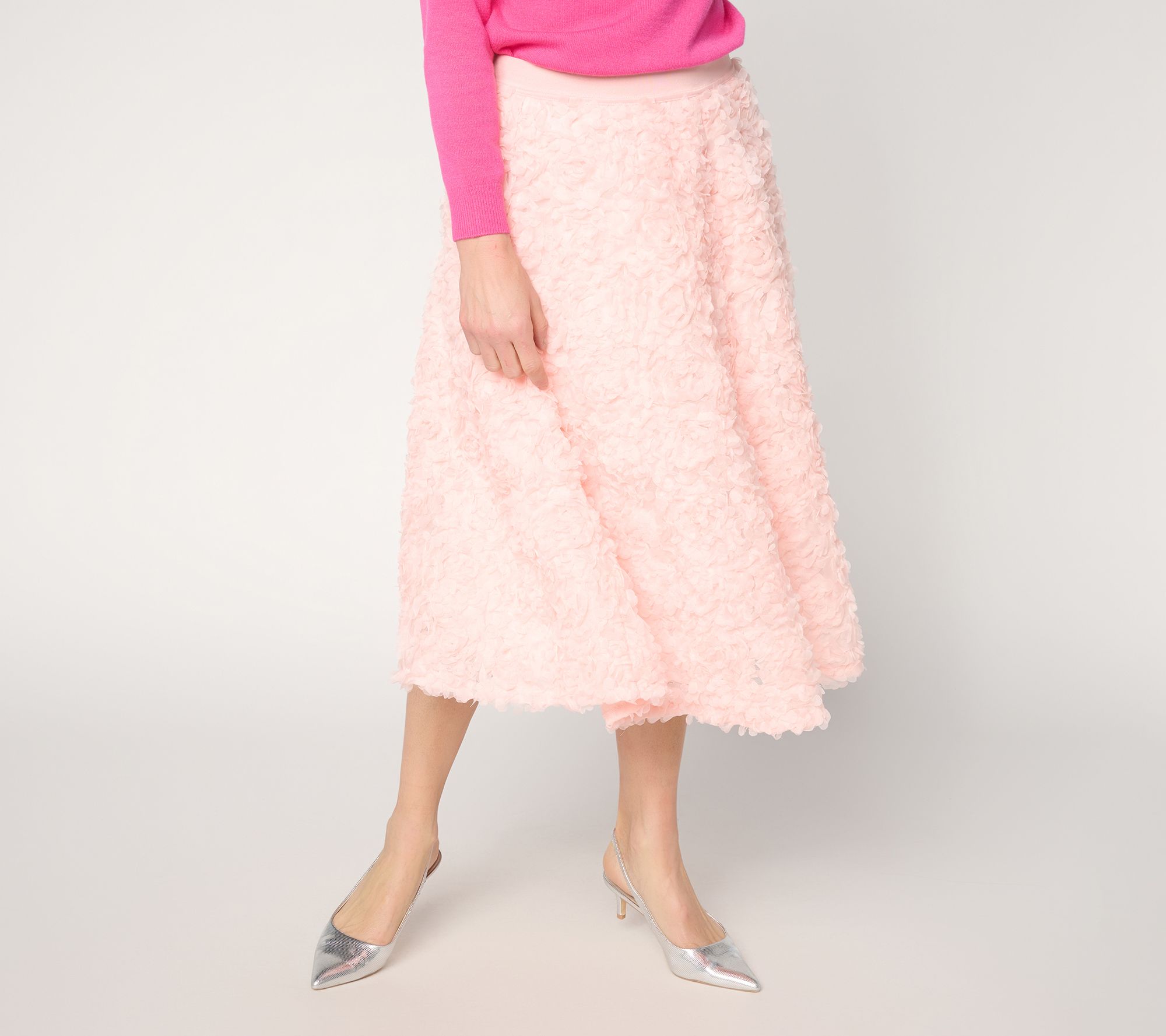 "As Is" Mally Roncal Petite Rosebud Show Stopper Midi Skirt