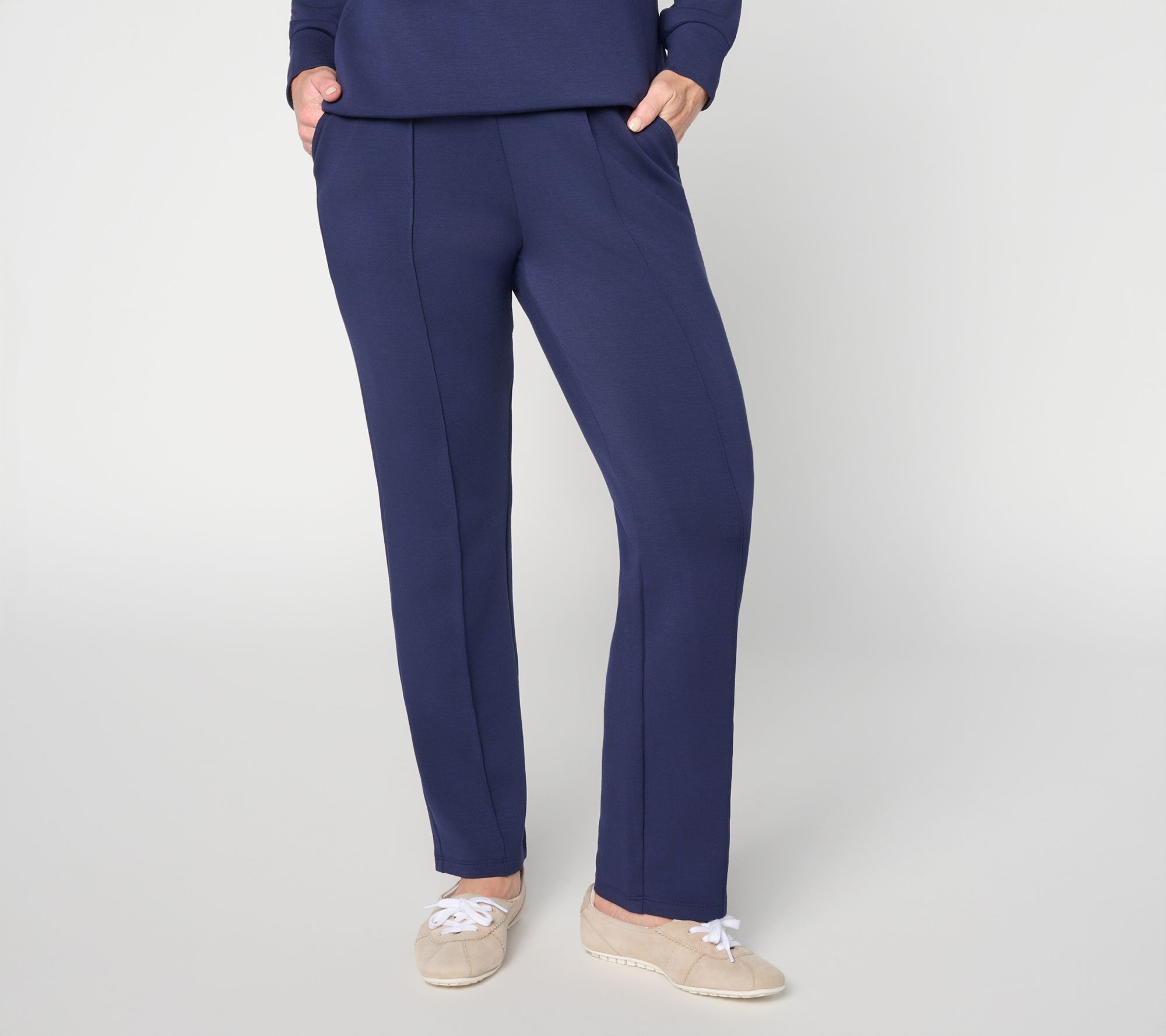 Belle by Kim Gravel Regular ScubaLuxe Seam Front Pants