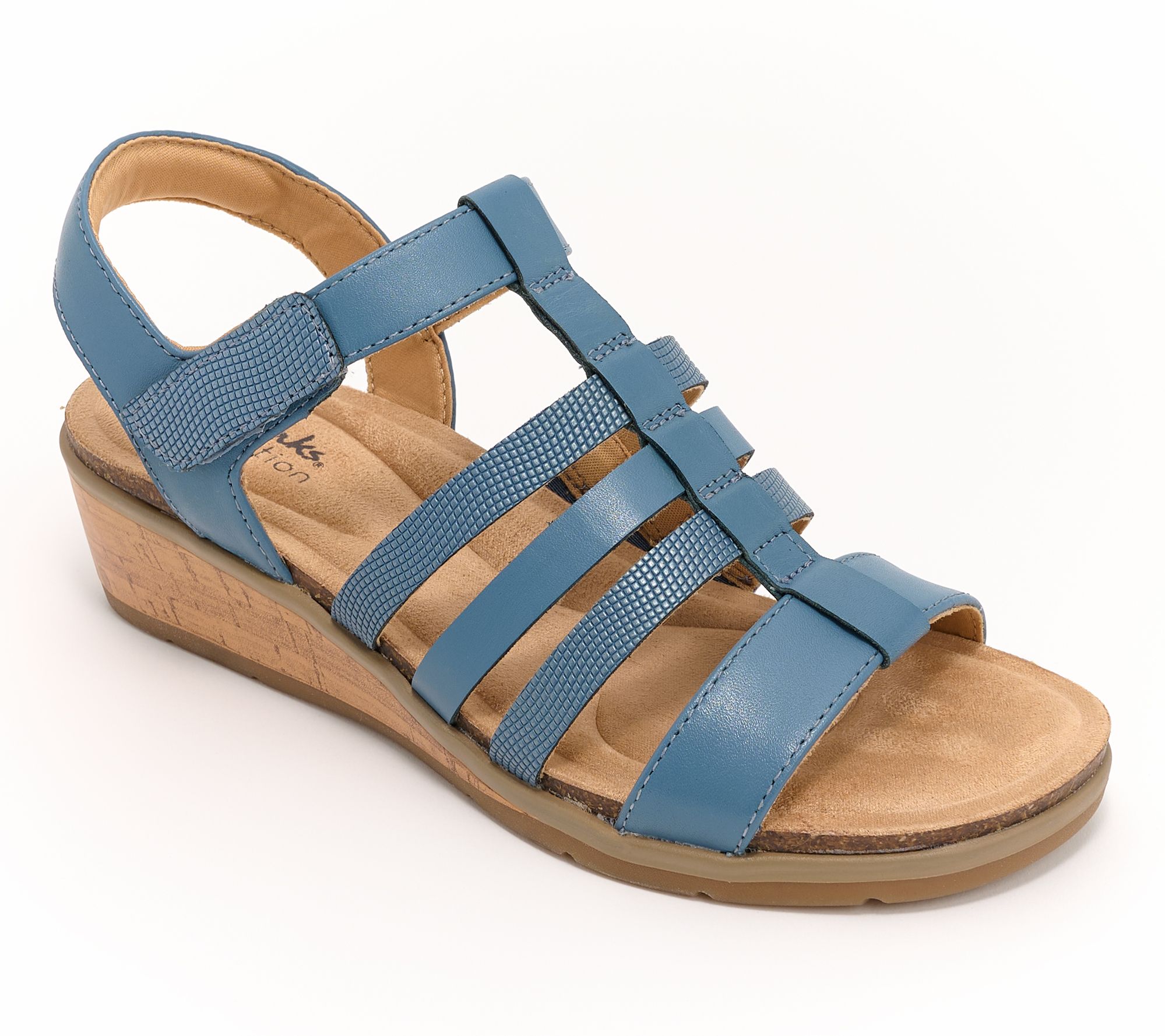 "As Is" Clarks Collection Leather Wedges- Kacha Step