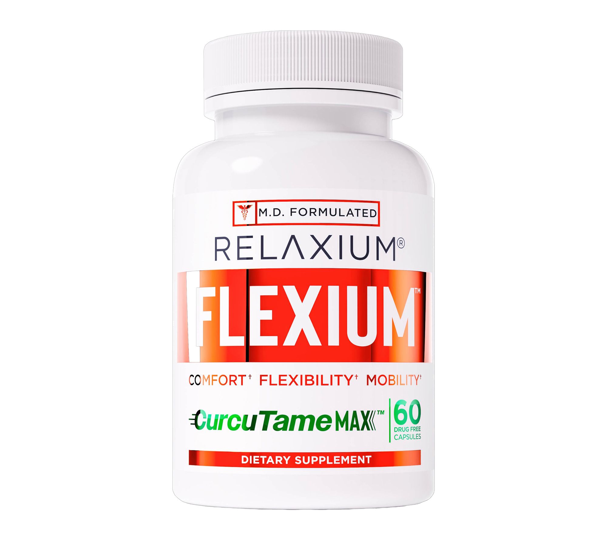 Flexium Joint Support Dr. Formulated w/ CurcuTame 60 Day Supply