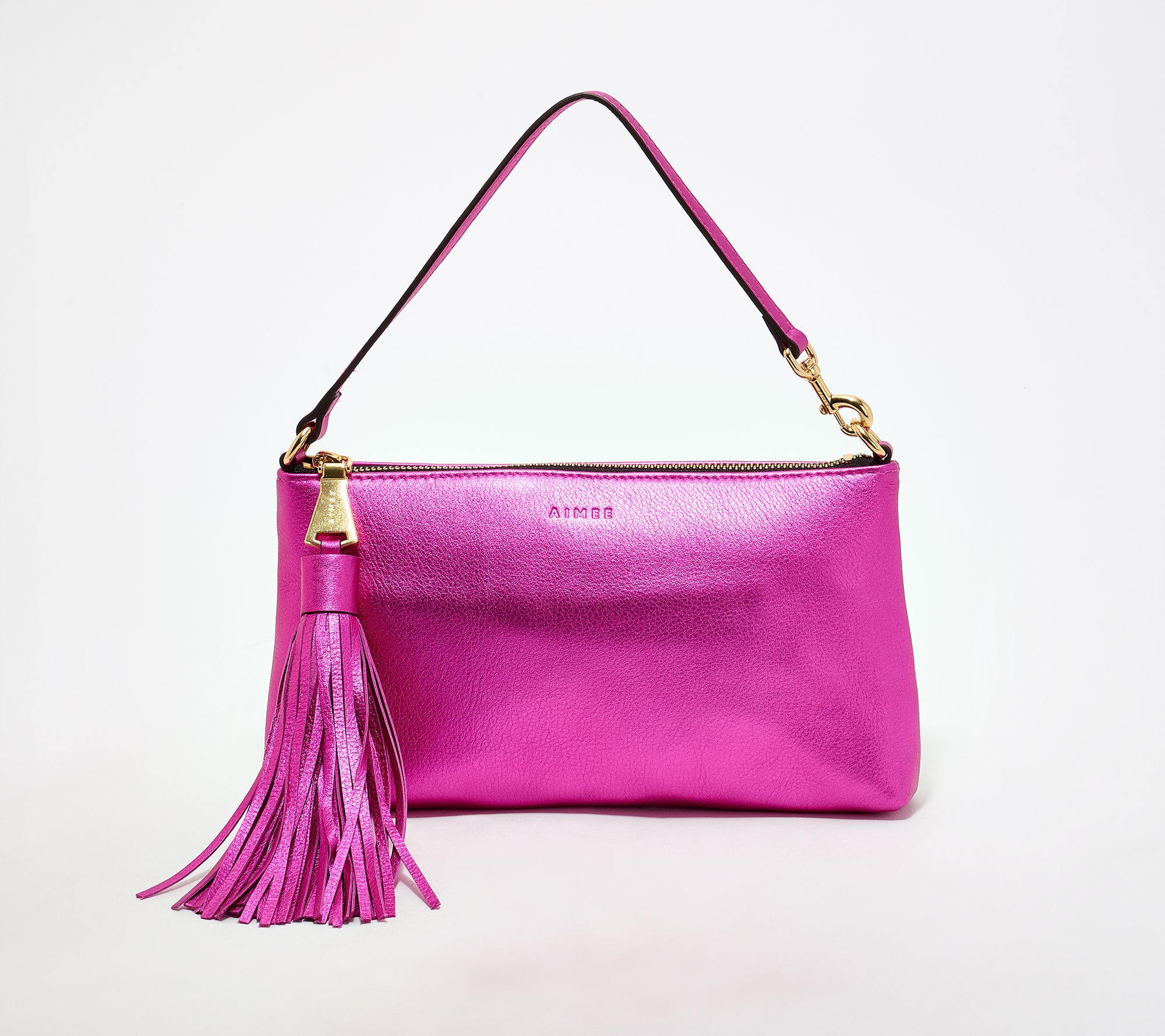"As Is" Aimee Kestenberg Onyx Hour Embellished Zip Clutch