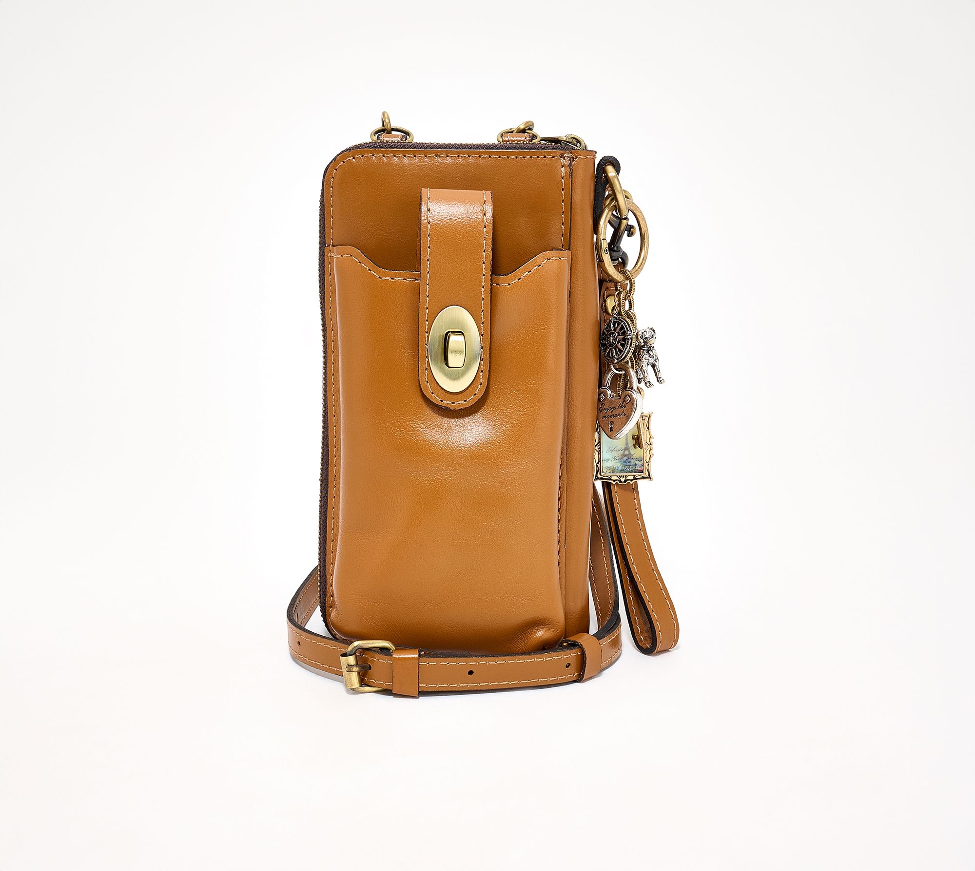 "As Is" Patricia Nash Amalia Leather Phone Crossbody