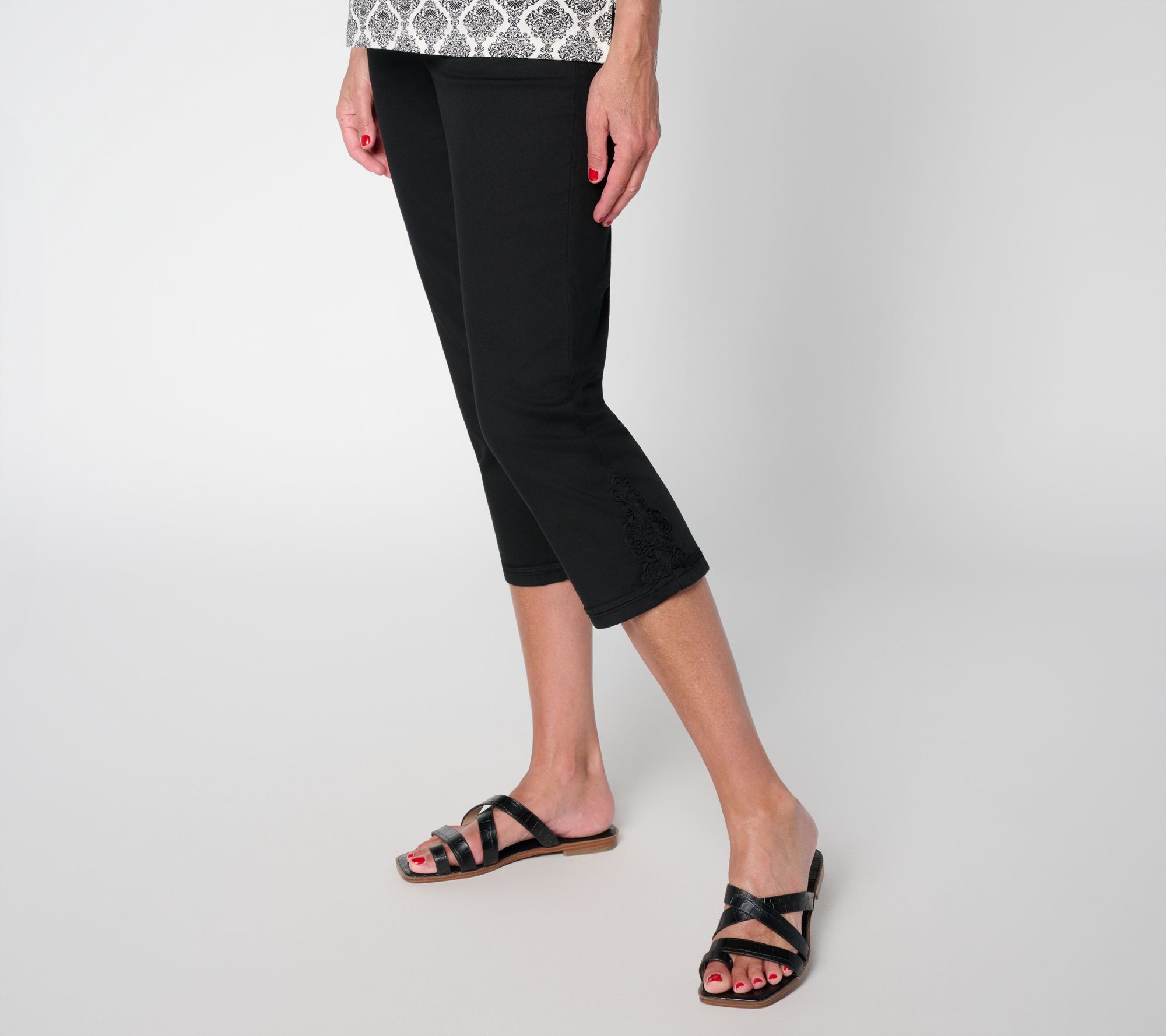 "As Is" Belle by Kim Gravel Regular Twill TripleLuxe Soutache Capri