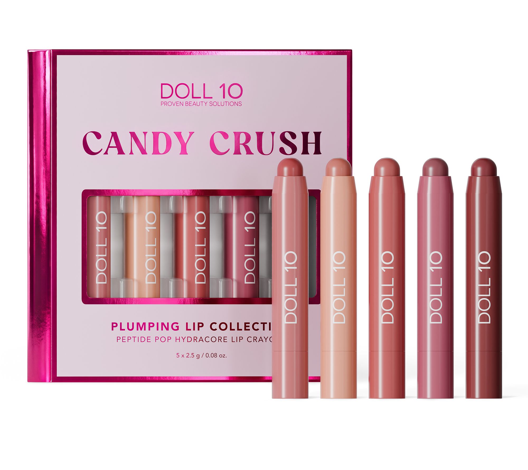Doll 10 Peptide Plumping Hydracore 5PC Lip Collection