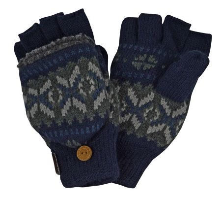 MUK LUKS Sweater Vest Flip Glove for Men 