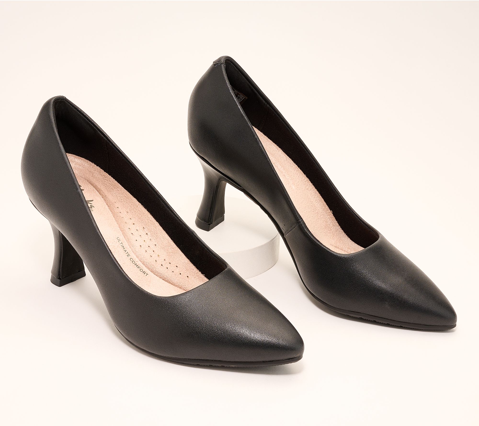 Clarks Collection Leather/Textile Mid Pumps - Kataleyna Gem