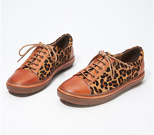 L'Artiste by Spring Step Leather Sneakers- Libbi-Leopard