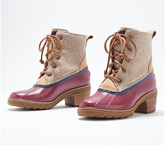 Sperry Saltwater Heeled Ankle Boots